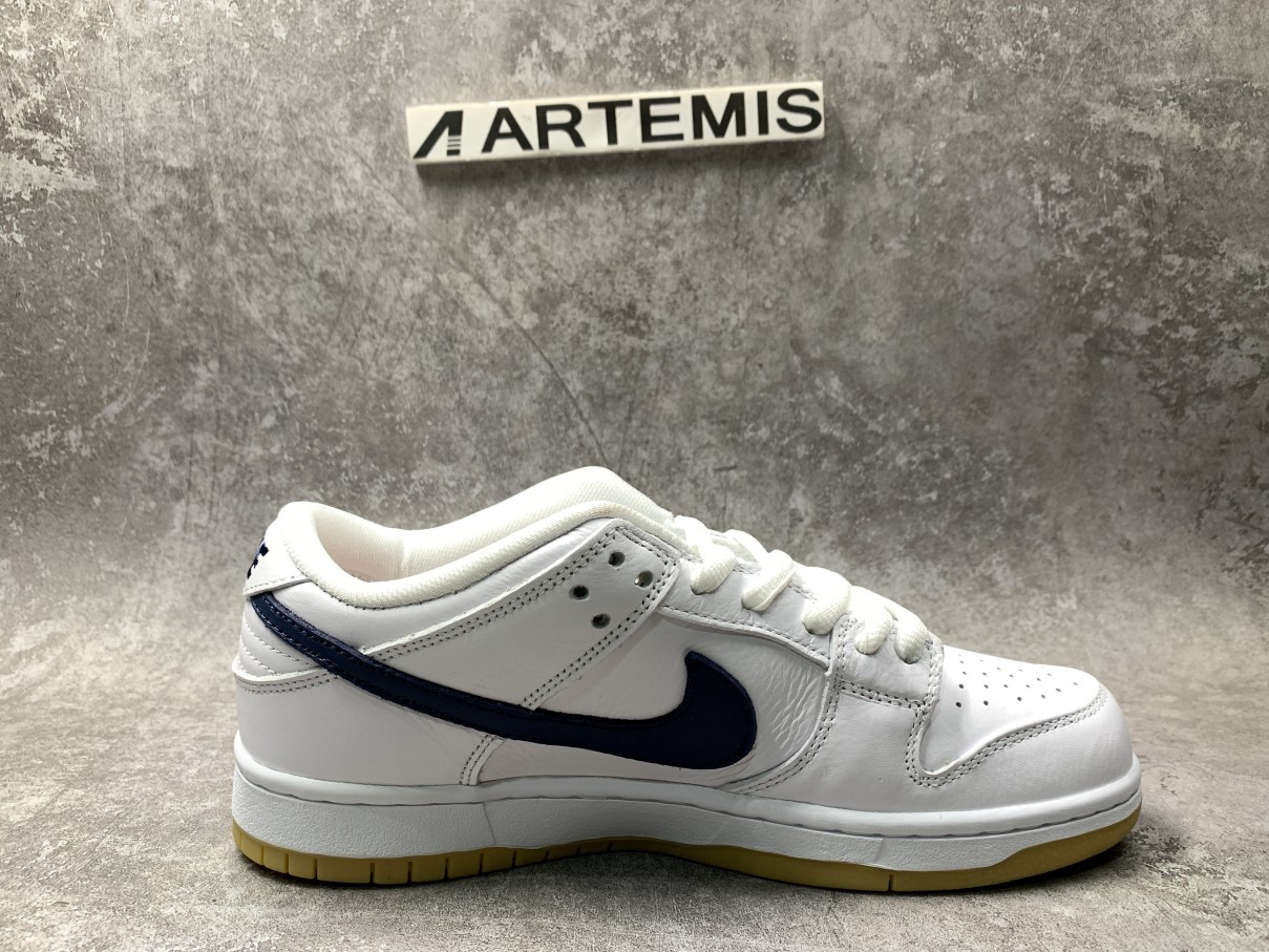Nike SB Dunk Low Orange Label White Navy