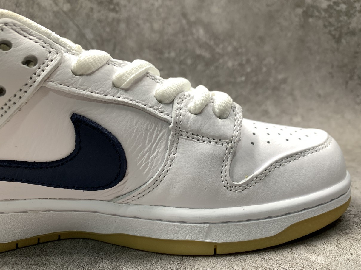 Nike SB Dunk Low Orange Label White Navy