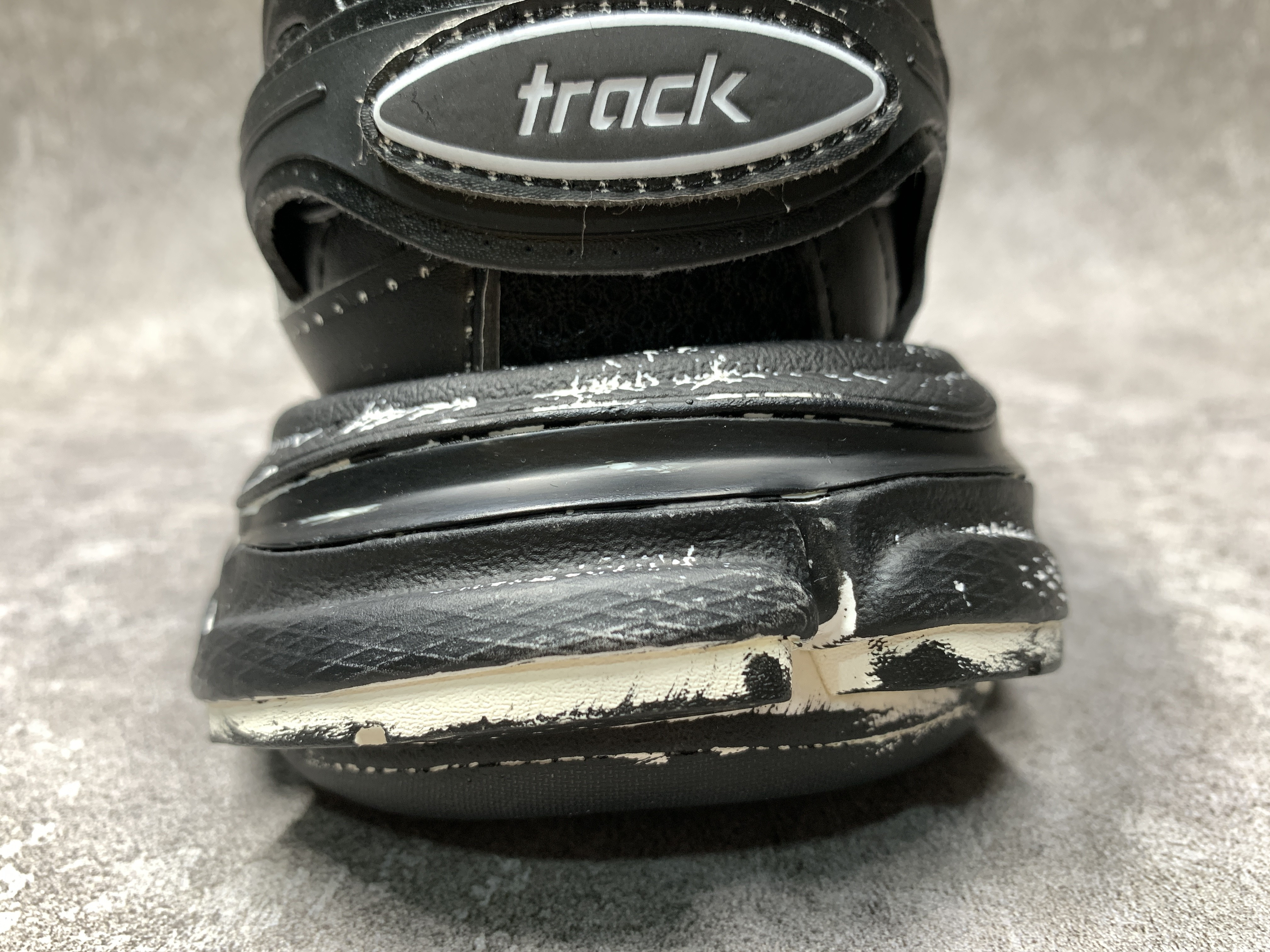 Balenciga Black Faded Track Sneakers