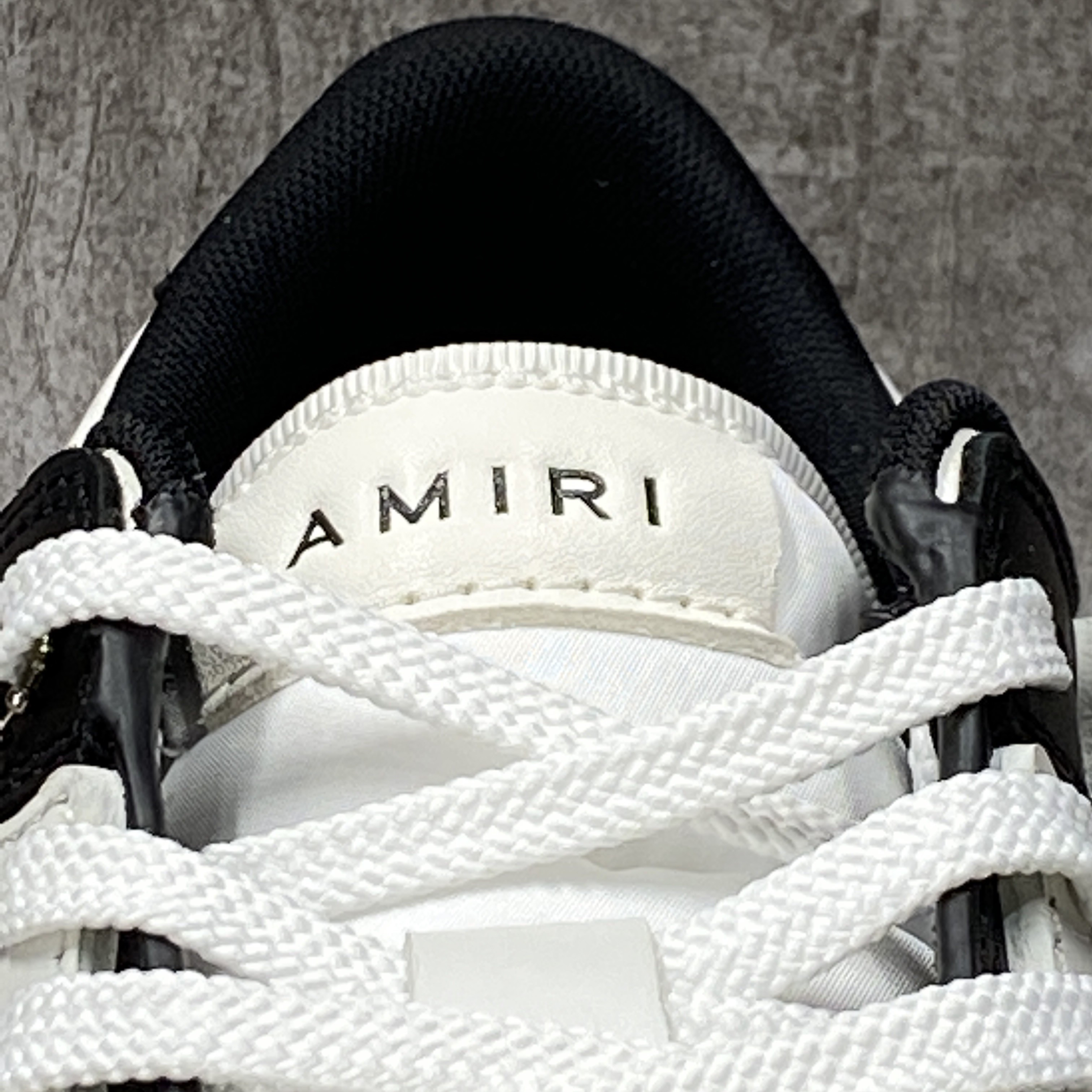 Amiri Skel Top Low Black White