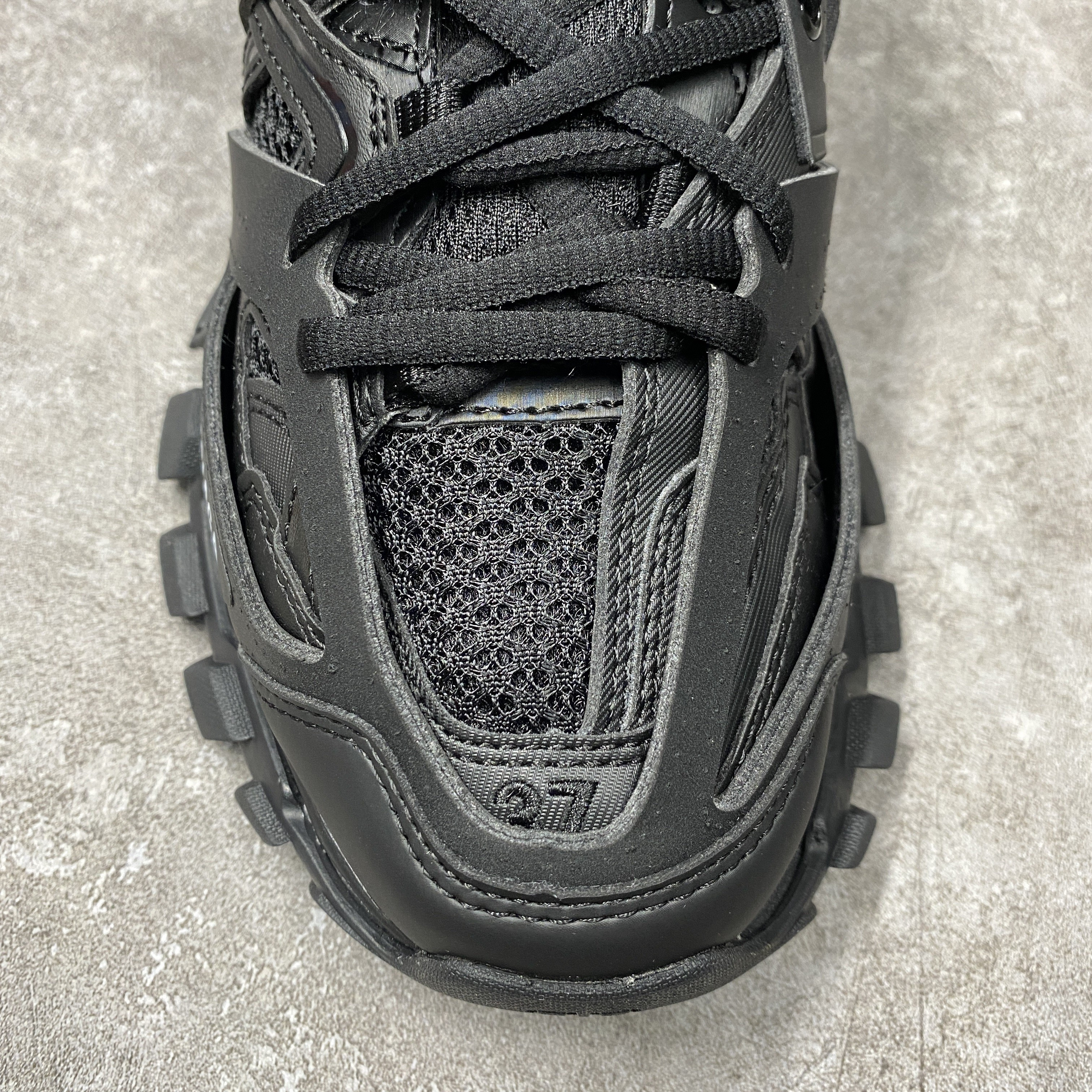 Balenciga Track Sneaker Black Fur