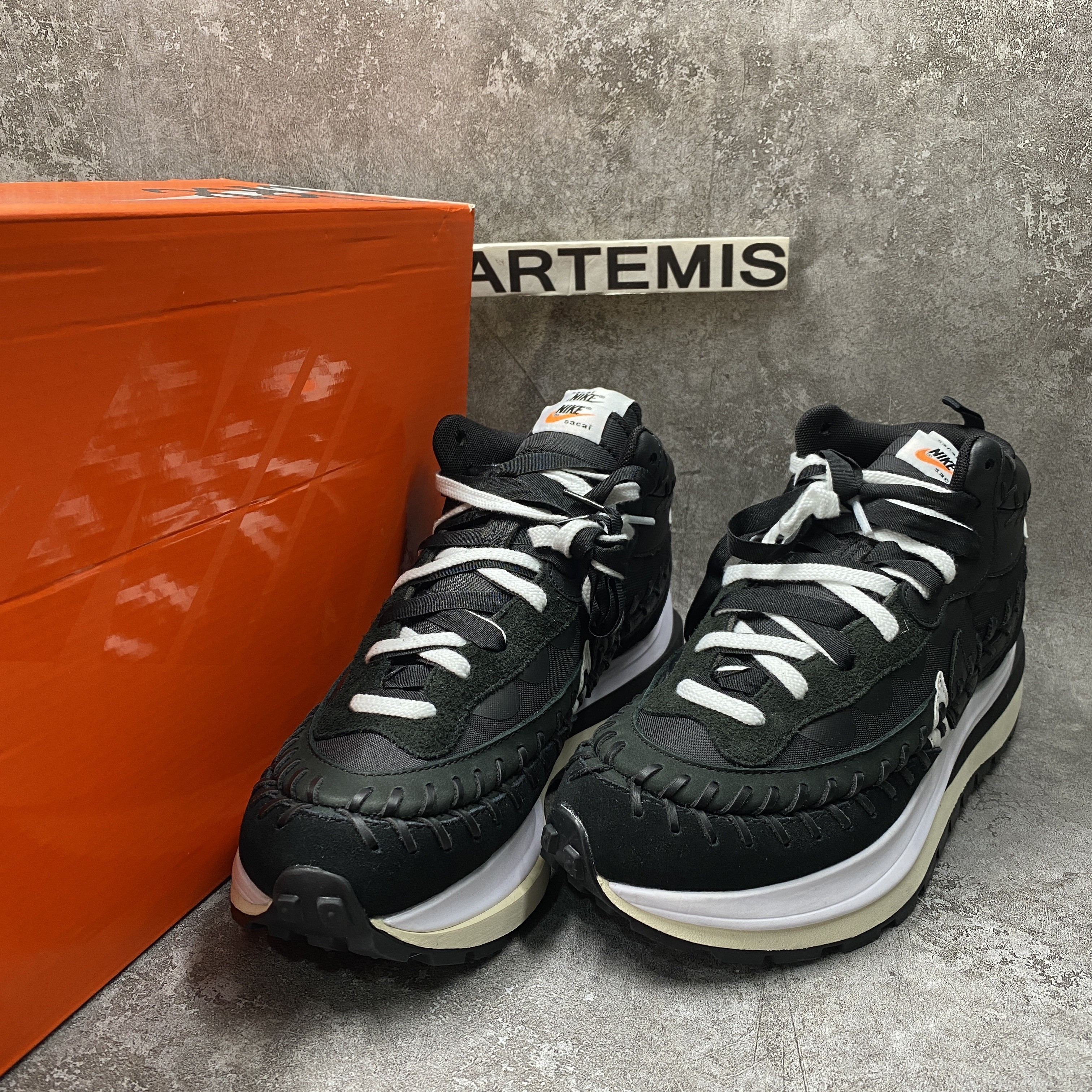 Nike Vaporwaffle Sacai Jean Paul Gaultier Black White