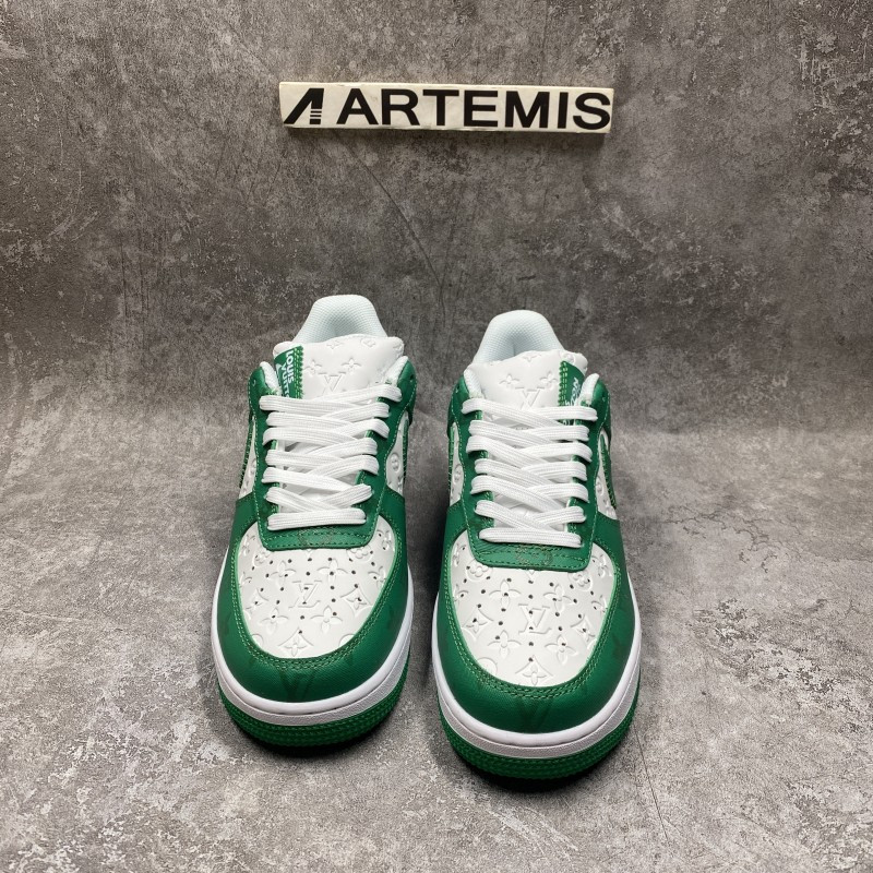 1V x Air Force 1 Low By Virgil Abloh White Green