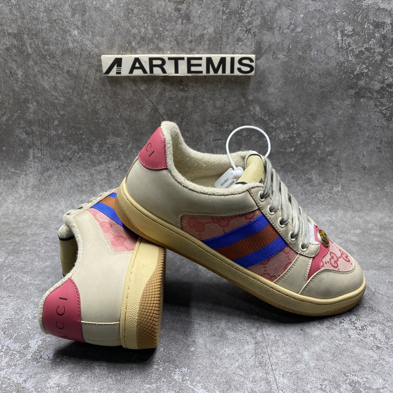 GC Screener Leather Sneaker Blue Red