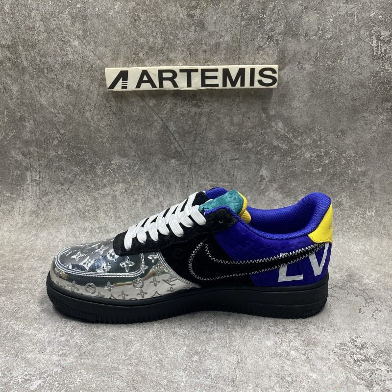 1V x Nike Air Force 1 Low By Virgil Abloh Black Metallic Silver