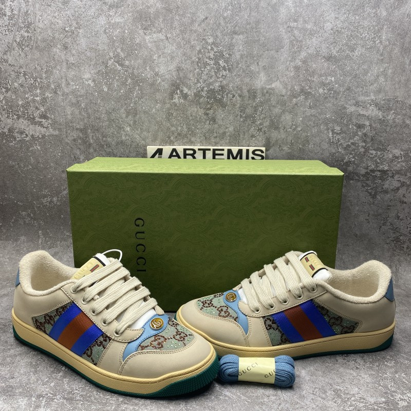 GC Crystal-embellished GG Screener sneakers