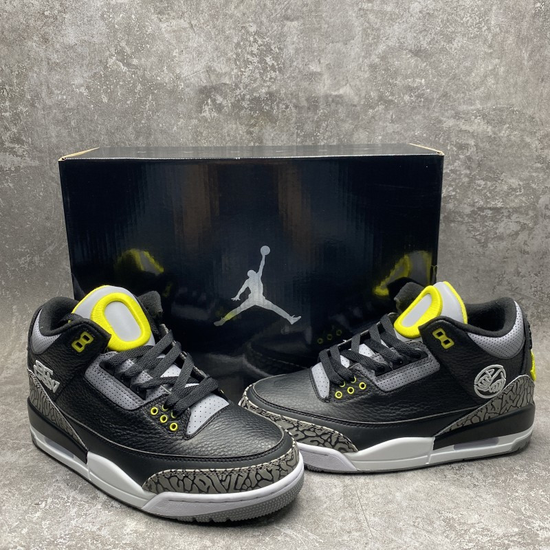 Air Jordan 3 Retro Oregon Ducks Pit Crew Black