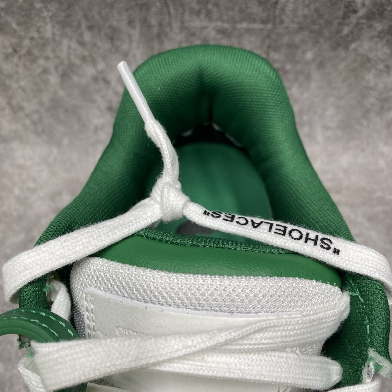 OFF-WHITE Out of Office Low Top Green White