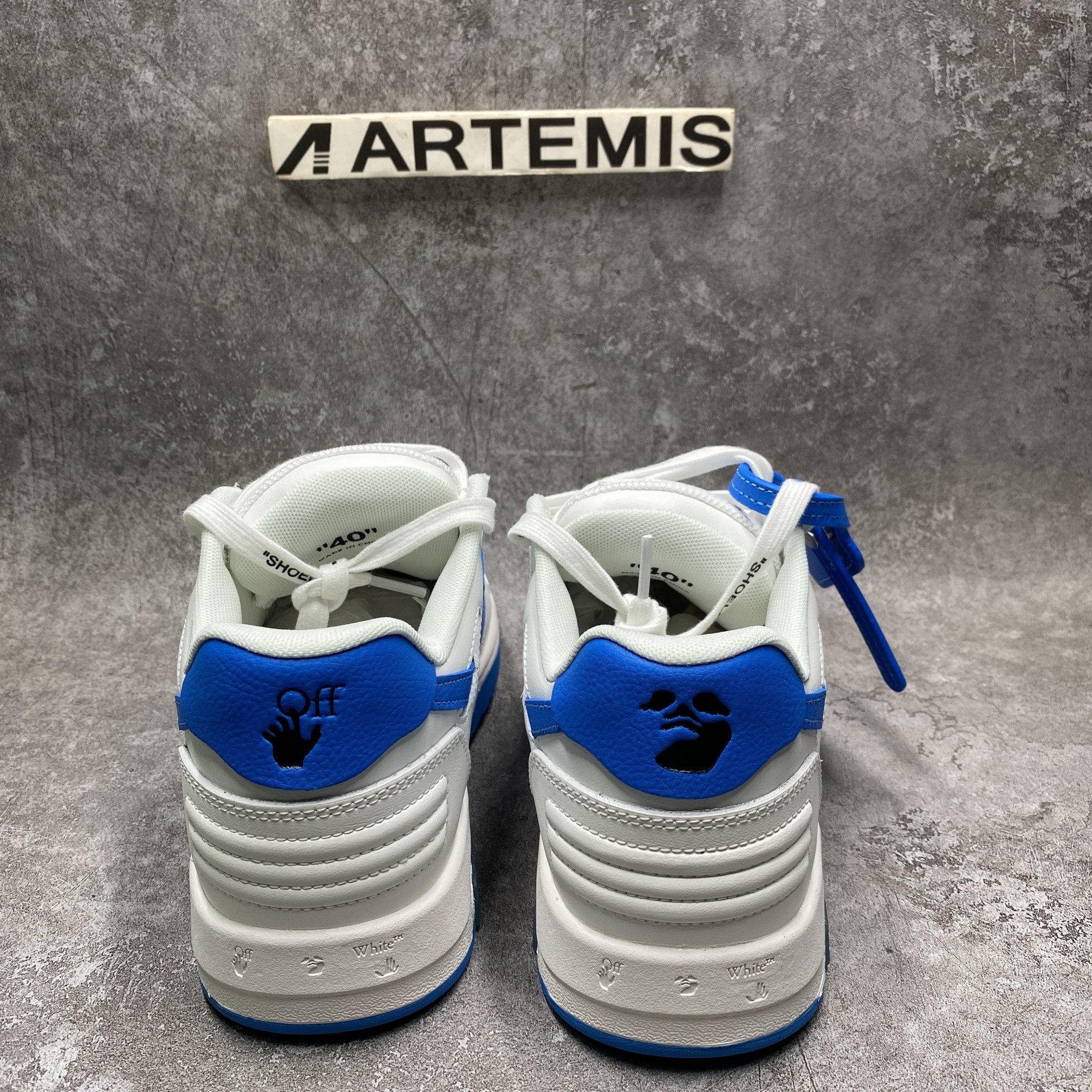 OFF-WHITE Out Of Office OOO Low White Blue