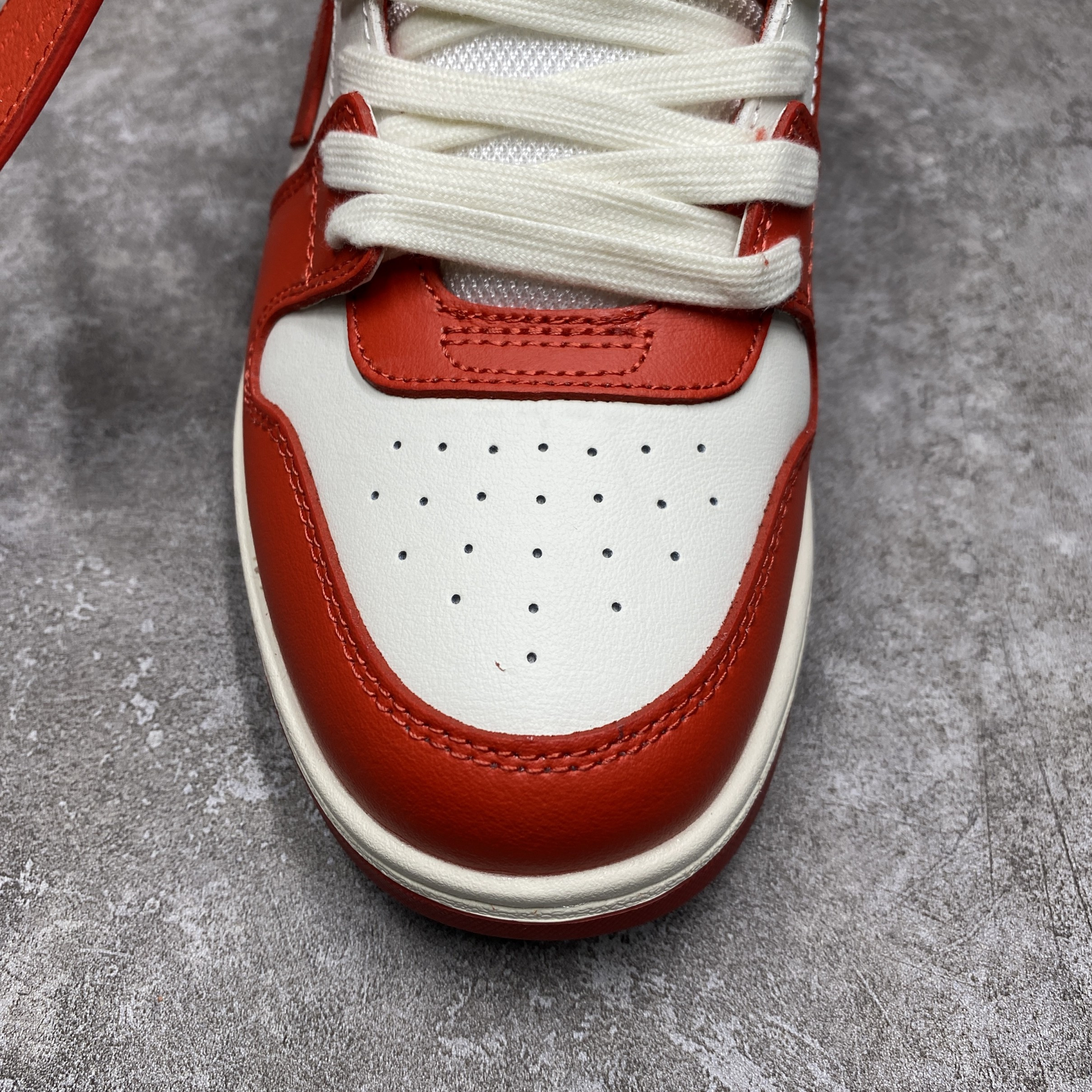 OFF-WHITE Out Of Office OOO Low Tops Red