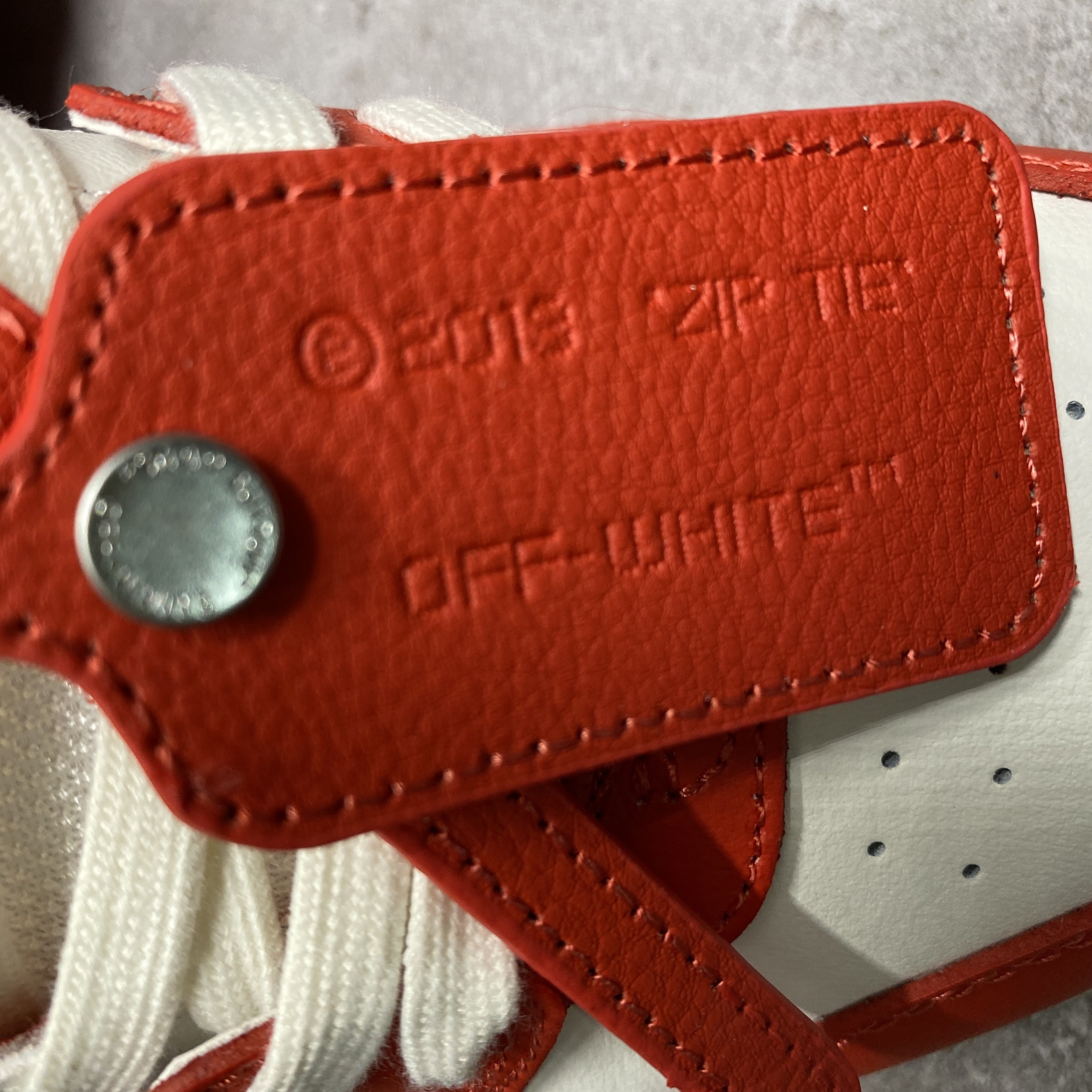 OFF-WHITE Out Of Office OOO Low Tops Red