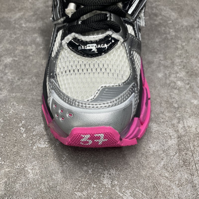 Balenciga Runner Sneakers In Silver
