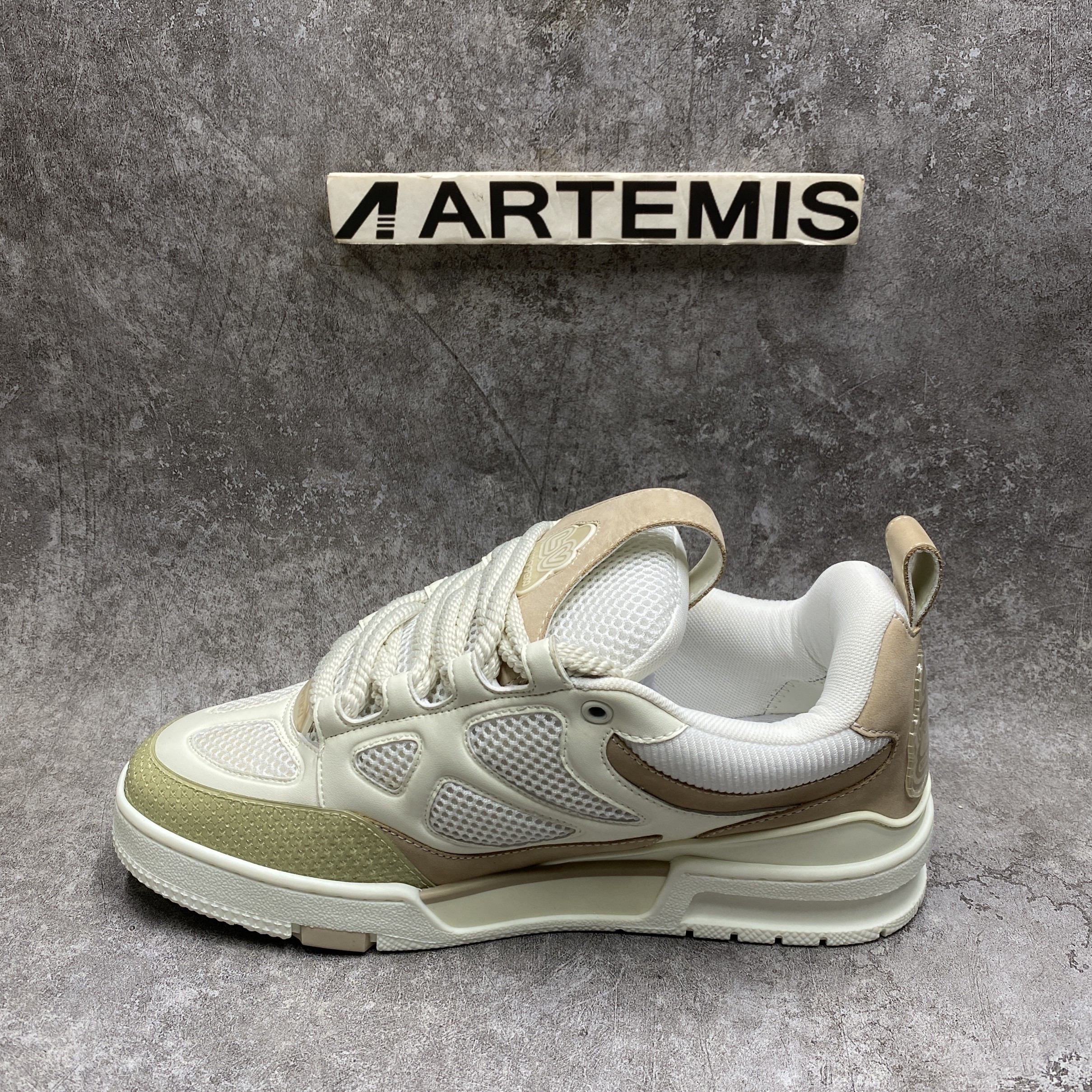 LV Skate Sneaker in Beige