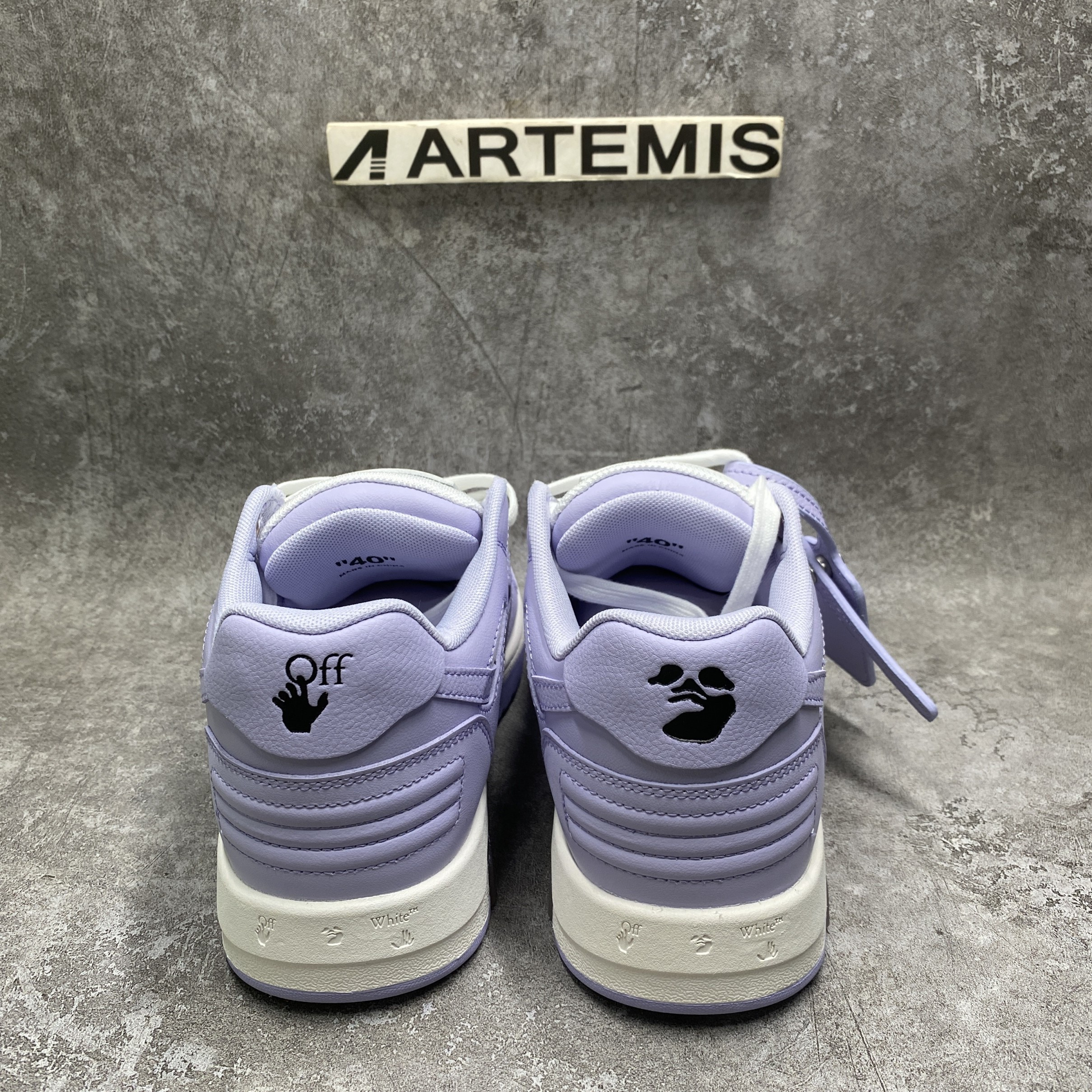 Off White Out Of Office Sneaker in White Lilac