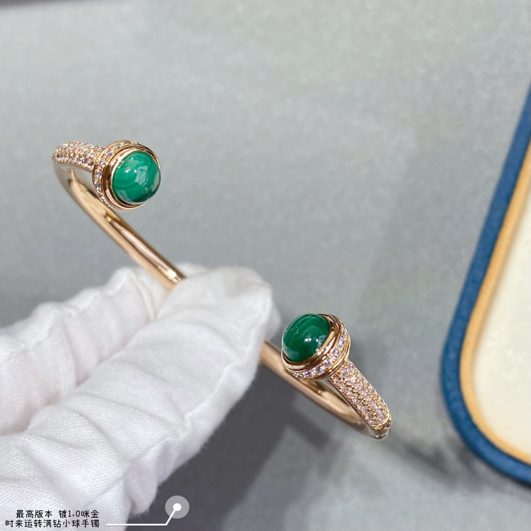 piaget fully Di*m*nd-encrusted rotating ball bracelet