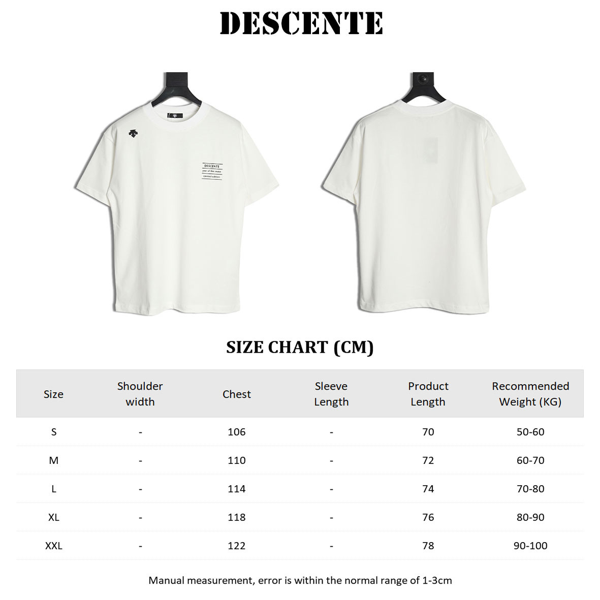 DESCENTE 25ss Short-sleeved T-shirt