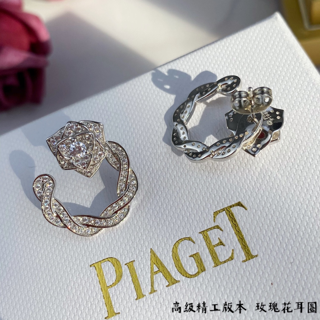 Piaget rose hoop Earrings