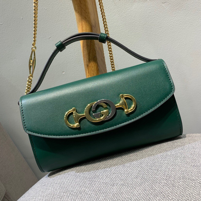 G*u*i zumi smooth leather mini shoulder bag