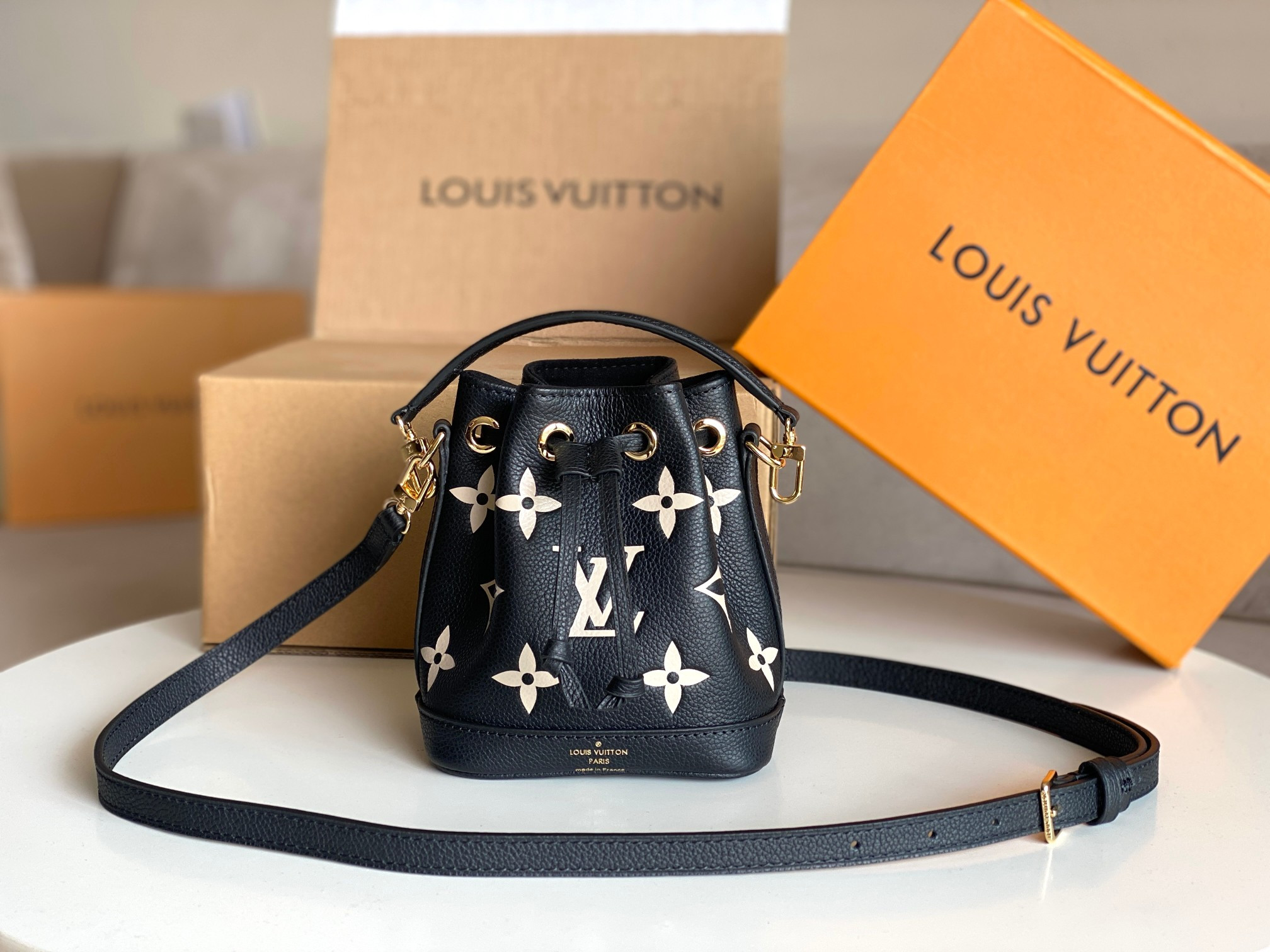 LV Inspired Mini Nano black M46448 13 x 16 x 10 CM