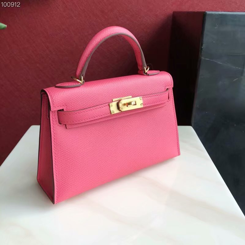 H**mes epsom handmade kelly mini 19
