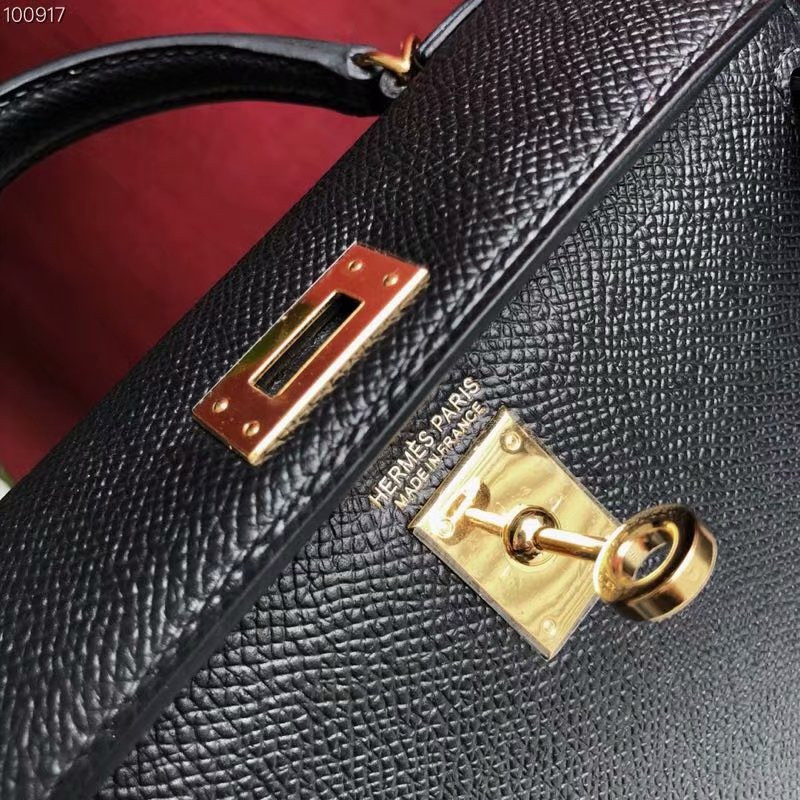 H**mes epsom handmade kelly mini 19