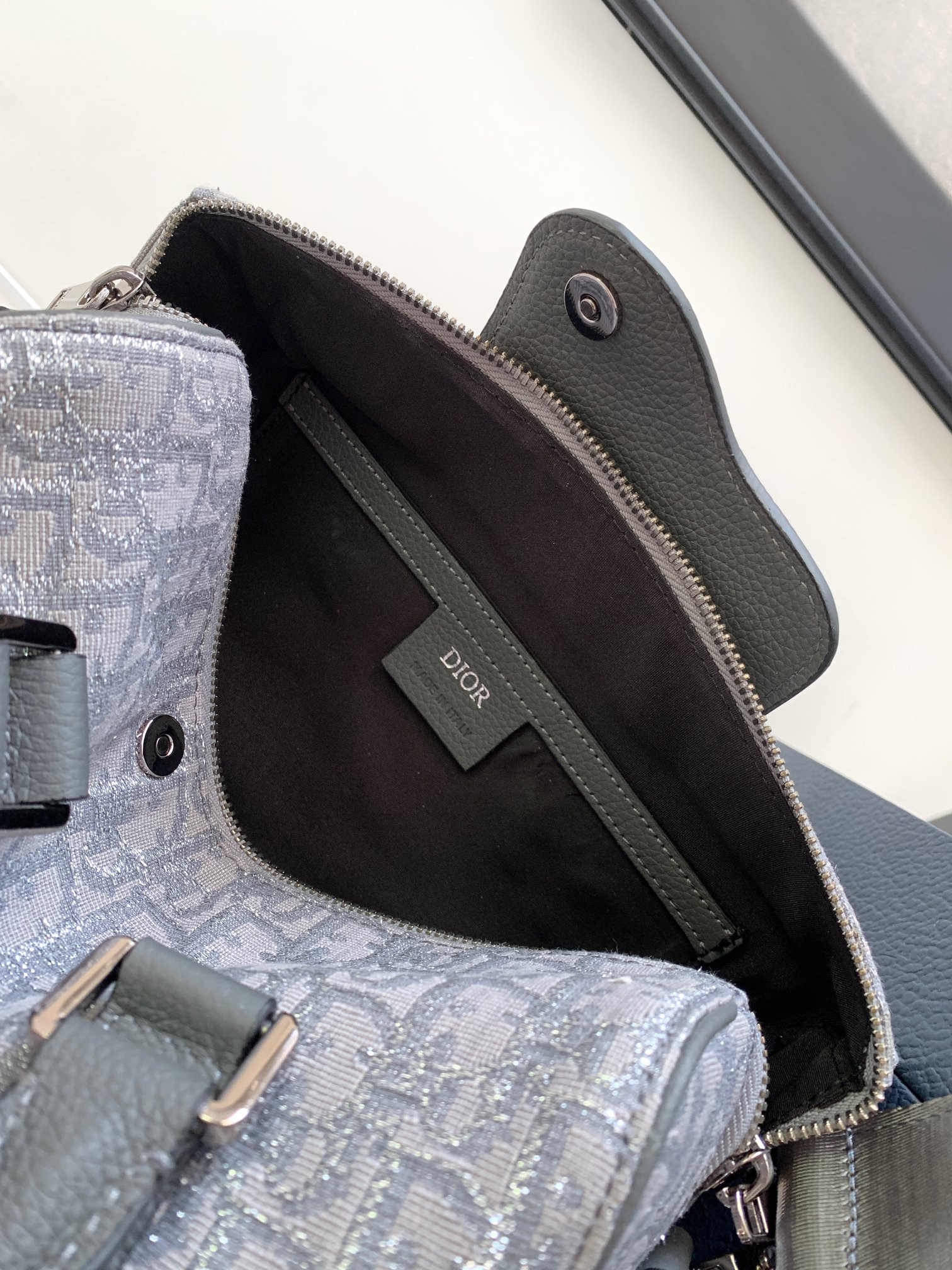 D*or lingot bag gray 26 x 16 x 14.5 cm