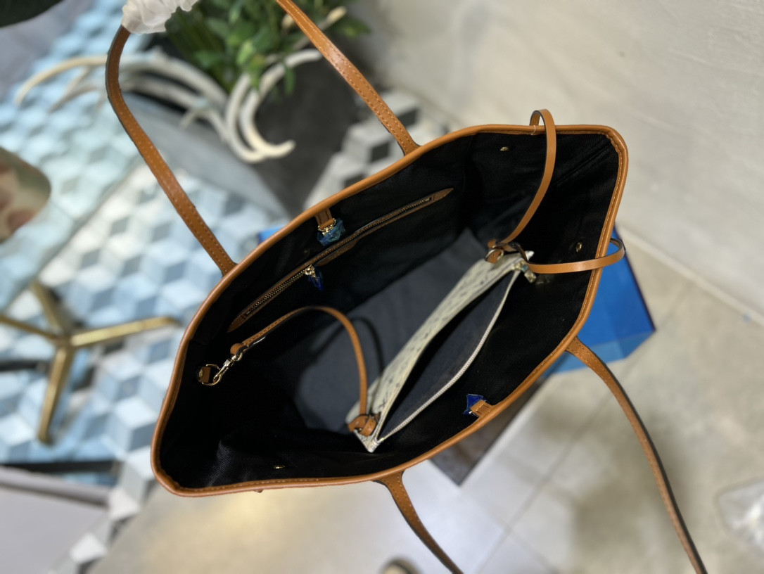 LV M40955 Neverfull MM 12.6 x 11.4 x 6.7 inches Without Box