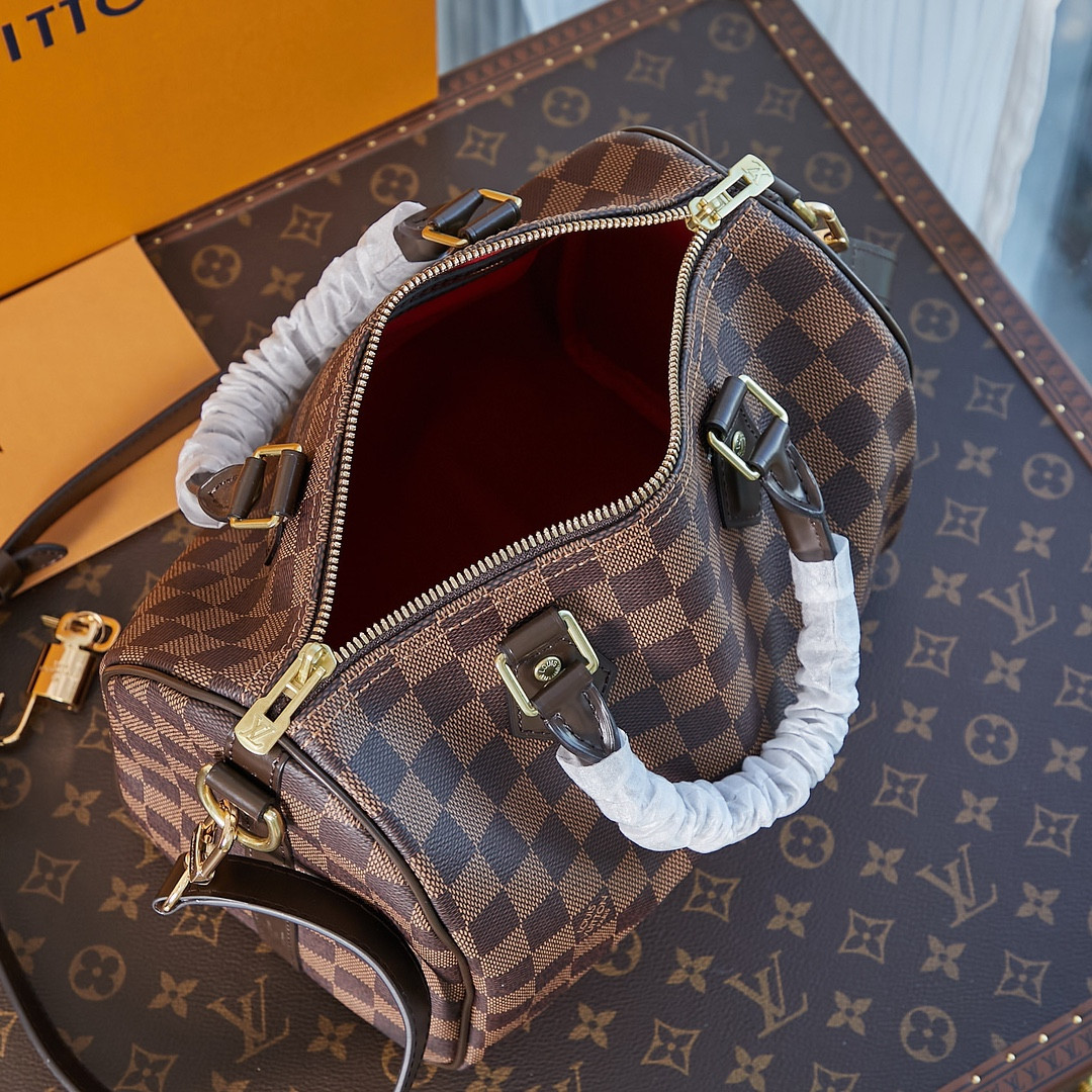 LV N41368 Speedy Bandoulière 25 9.8 x 7.5 x 5.9 inches