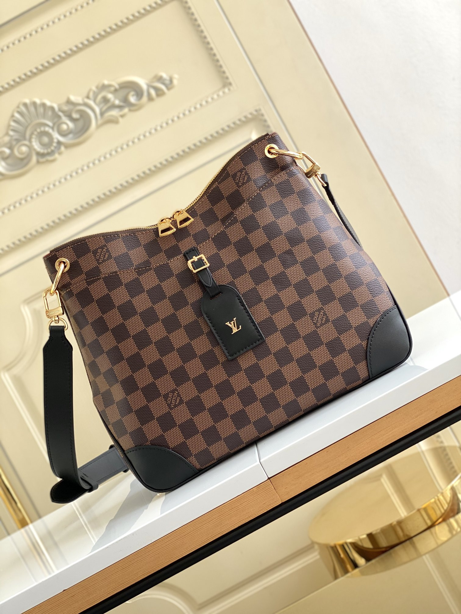 LV Odéon MM M50062 12.2x10.6x3.5 inches