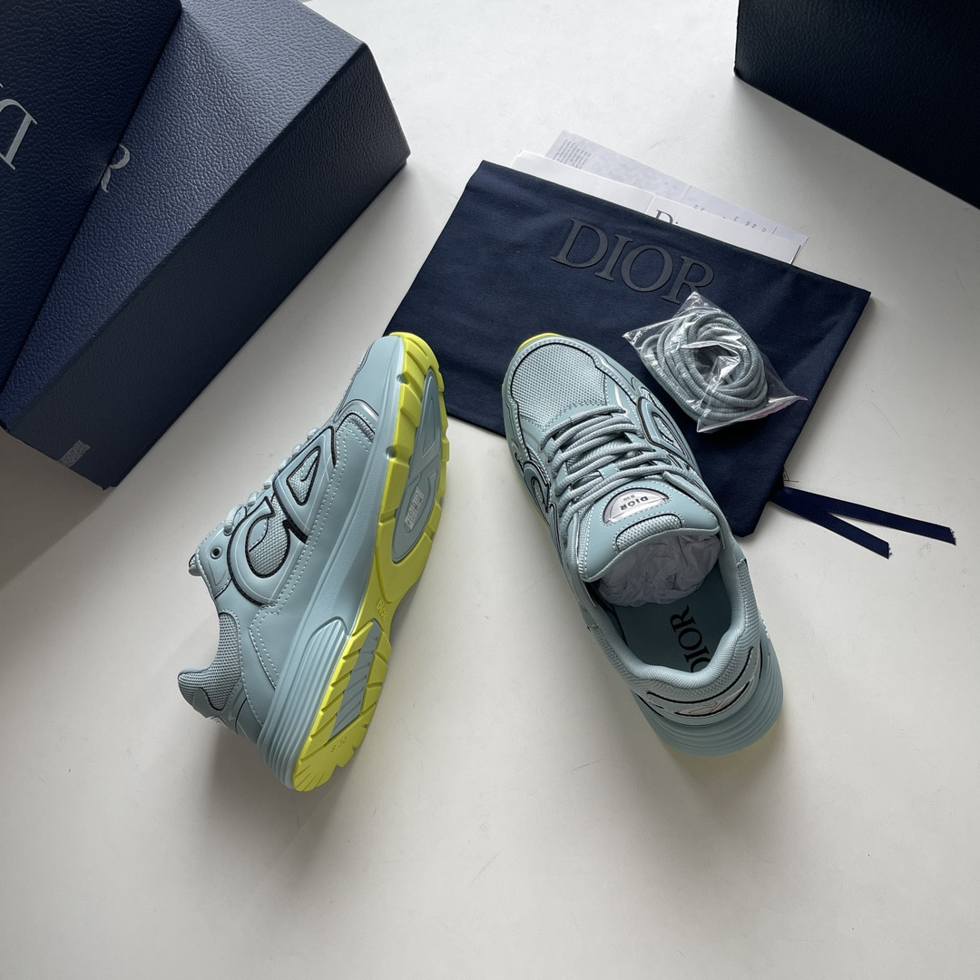 ua D*or b30 sneaker blue mesh and technical fabric