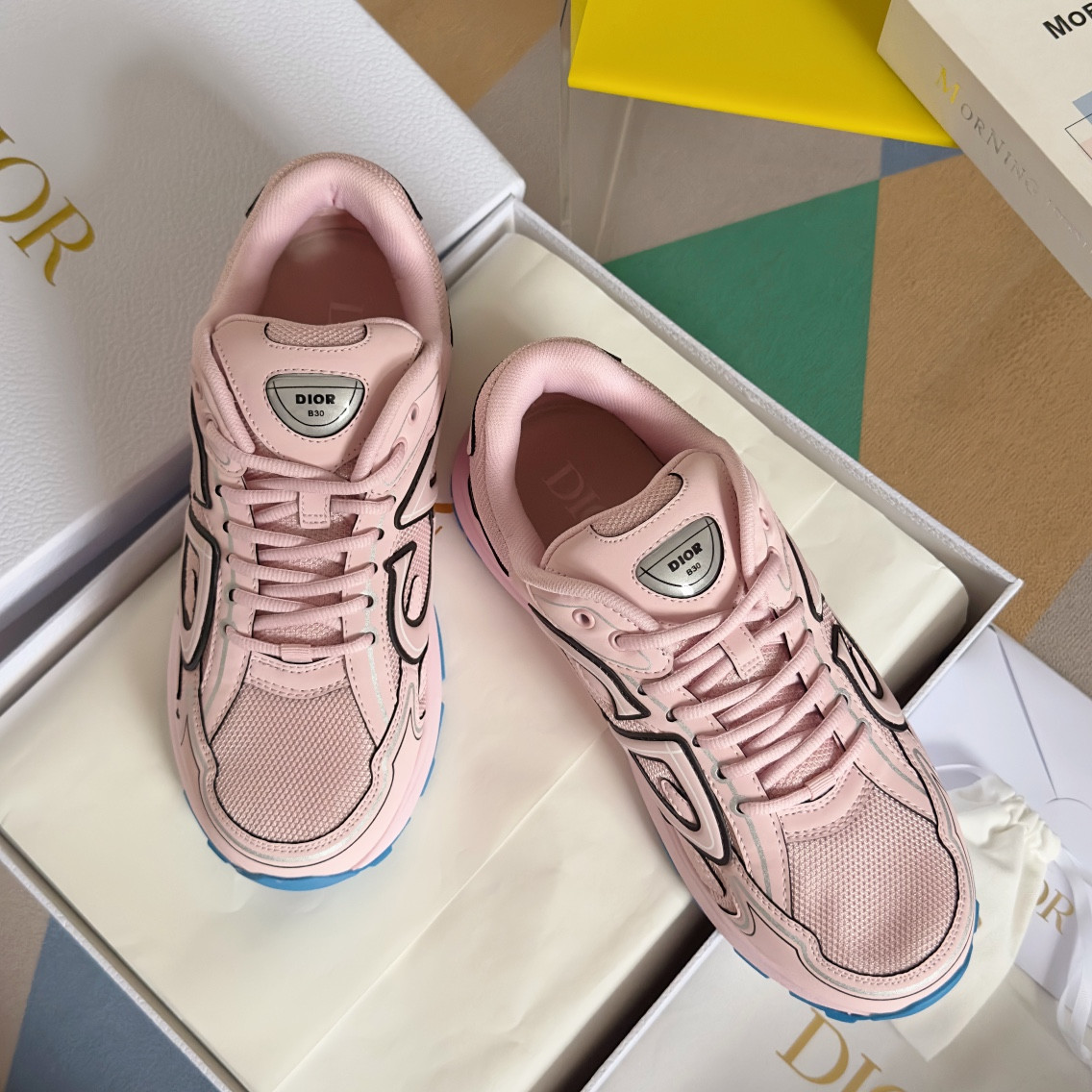 ua D*or b30 sneaker pale pink mesh and technical fabric