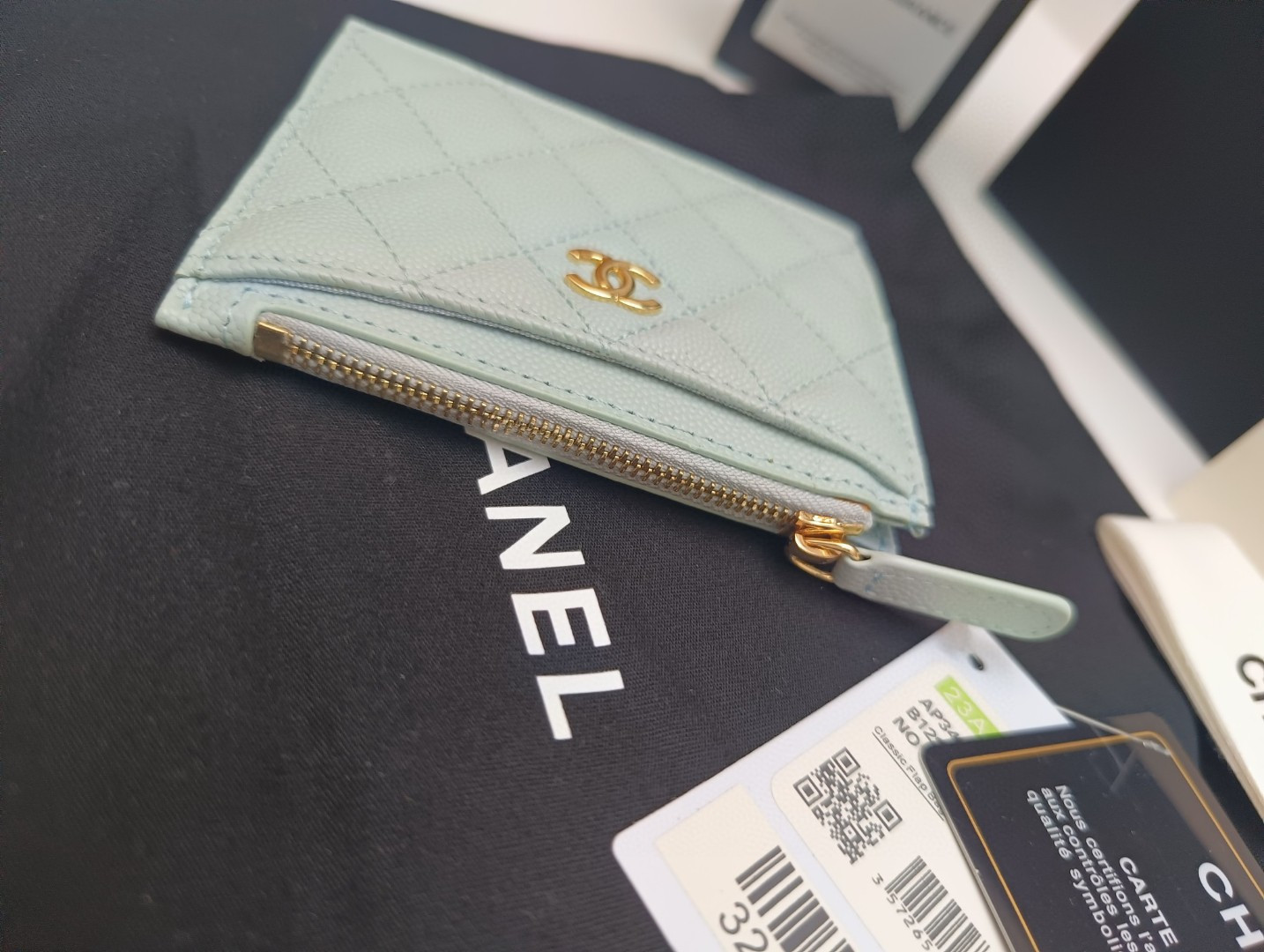Ch*el card holder 9x11.5cm