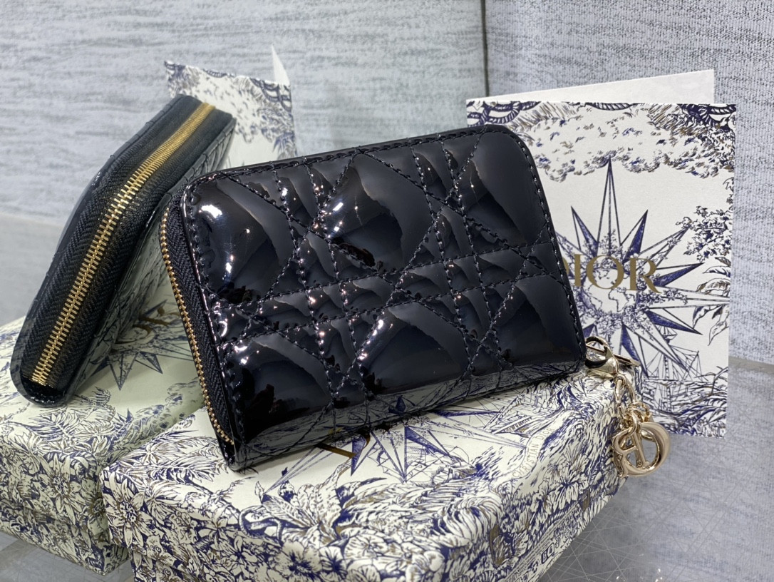 lady D*or voyageur small coin purse card holder