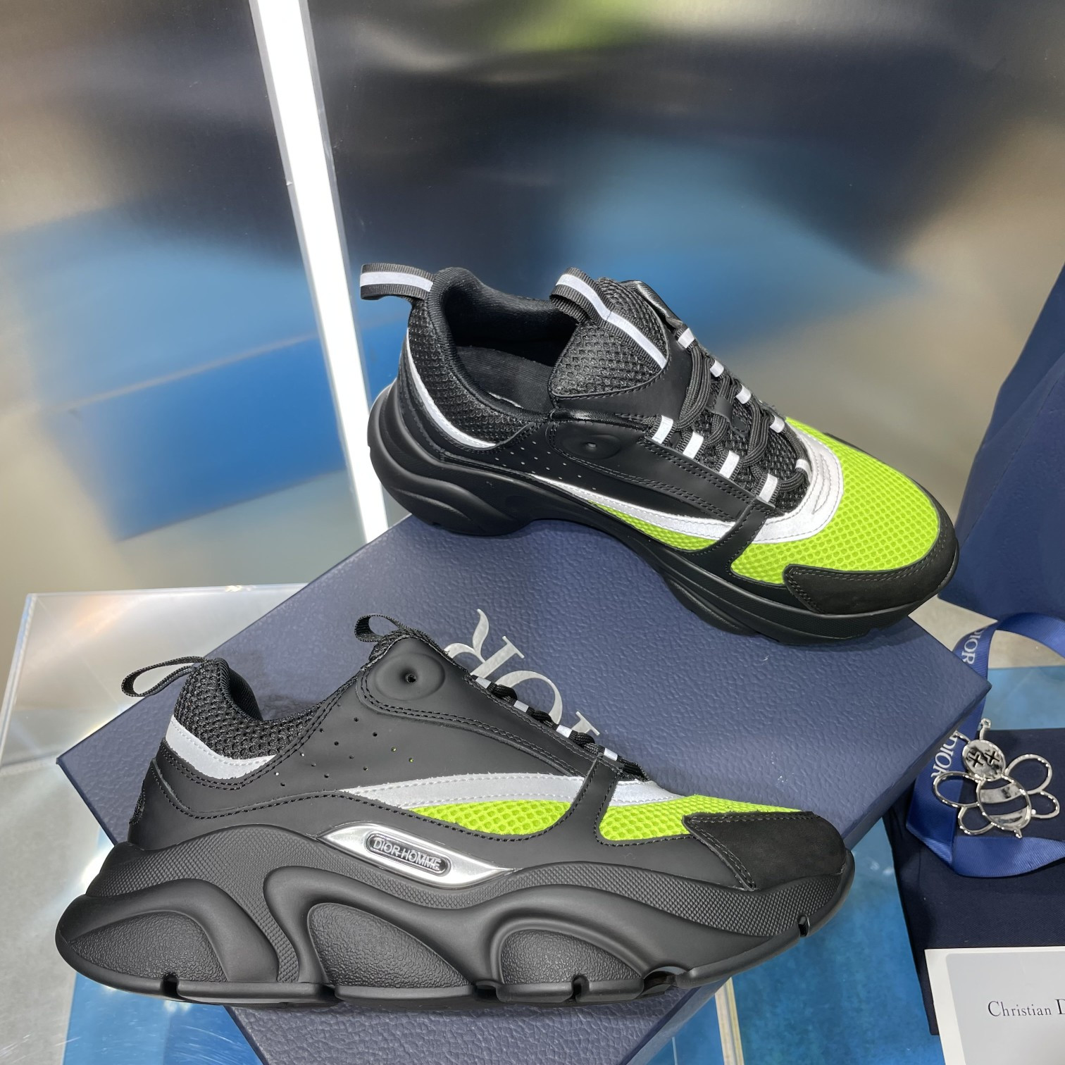 ua D*or b22 black and green sneaker