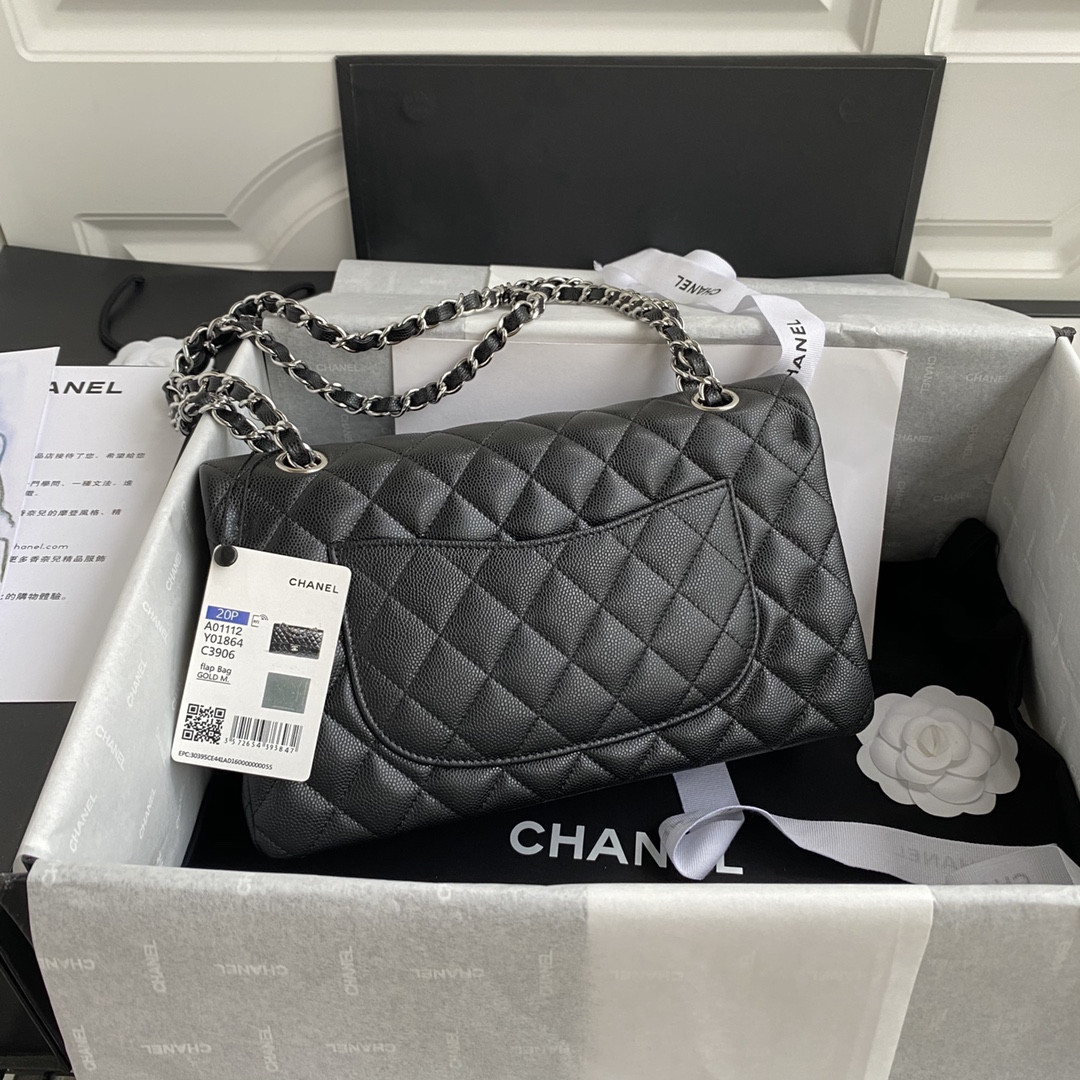 Ch*el classic flap bag 15.5×25.5×6.5cm