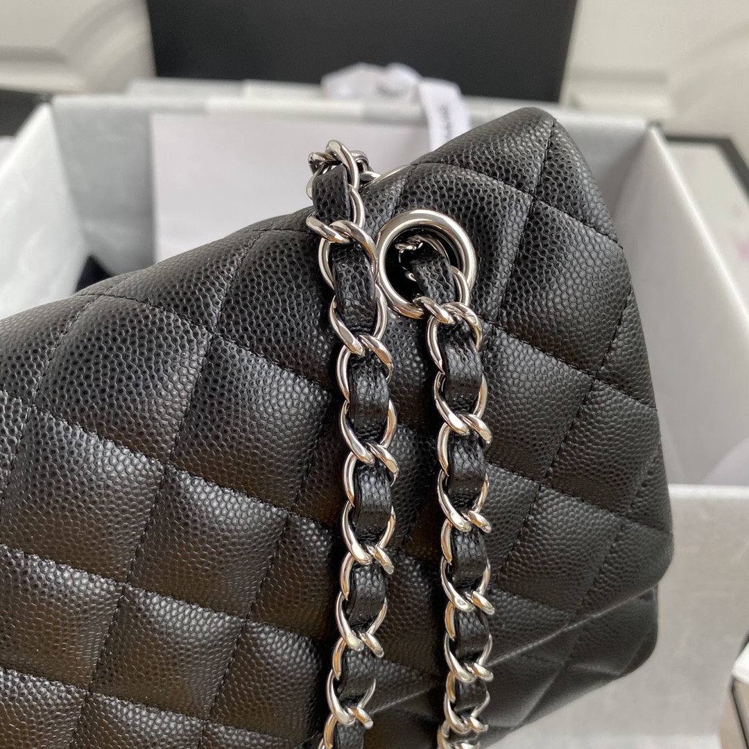Ch*el classic flap bag 15.5×25.5×6.5cm