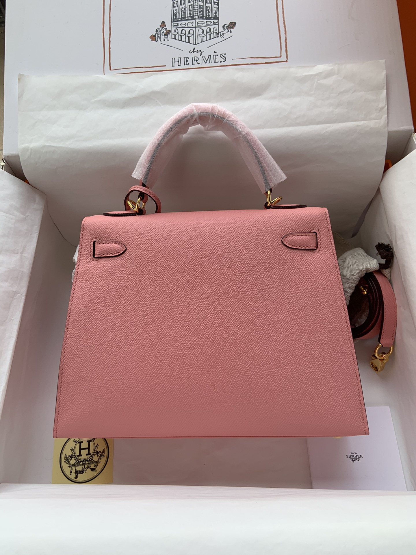 HERMÈS Kelly Gold-tone Hardware 25 28