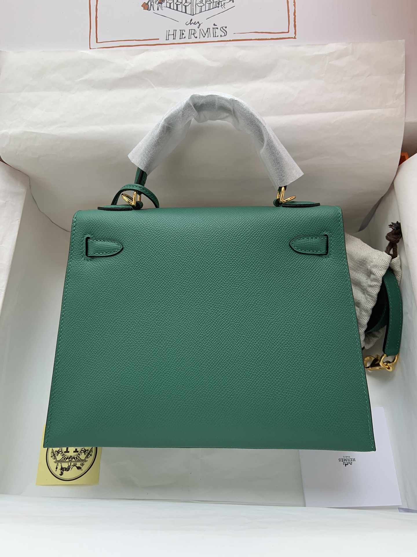 HERMÈS Kelly Gold-tone Hardware 25 28
