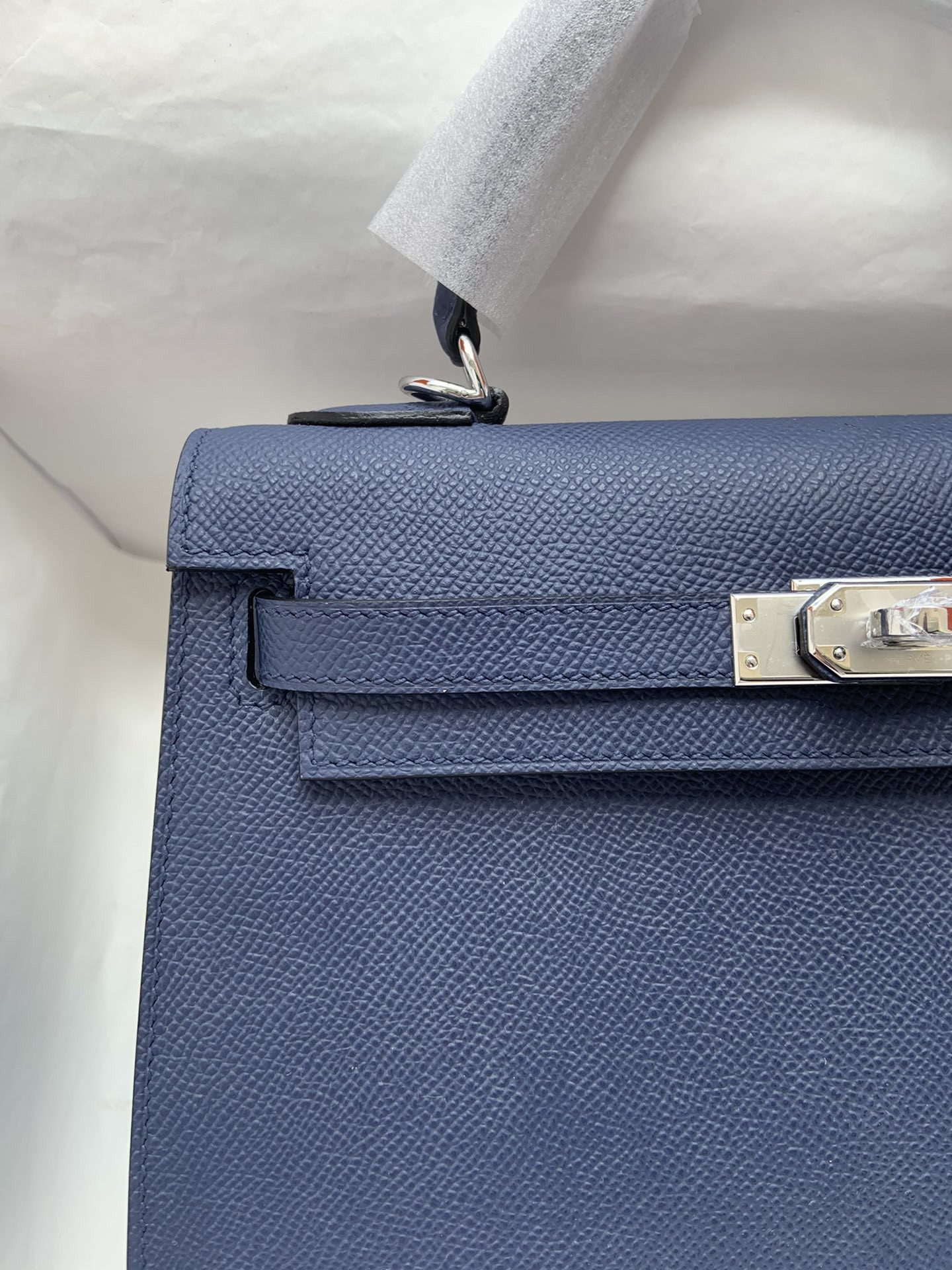 HERMÈS Kelly Silver-tone Hardware 25 28