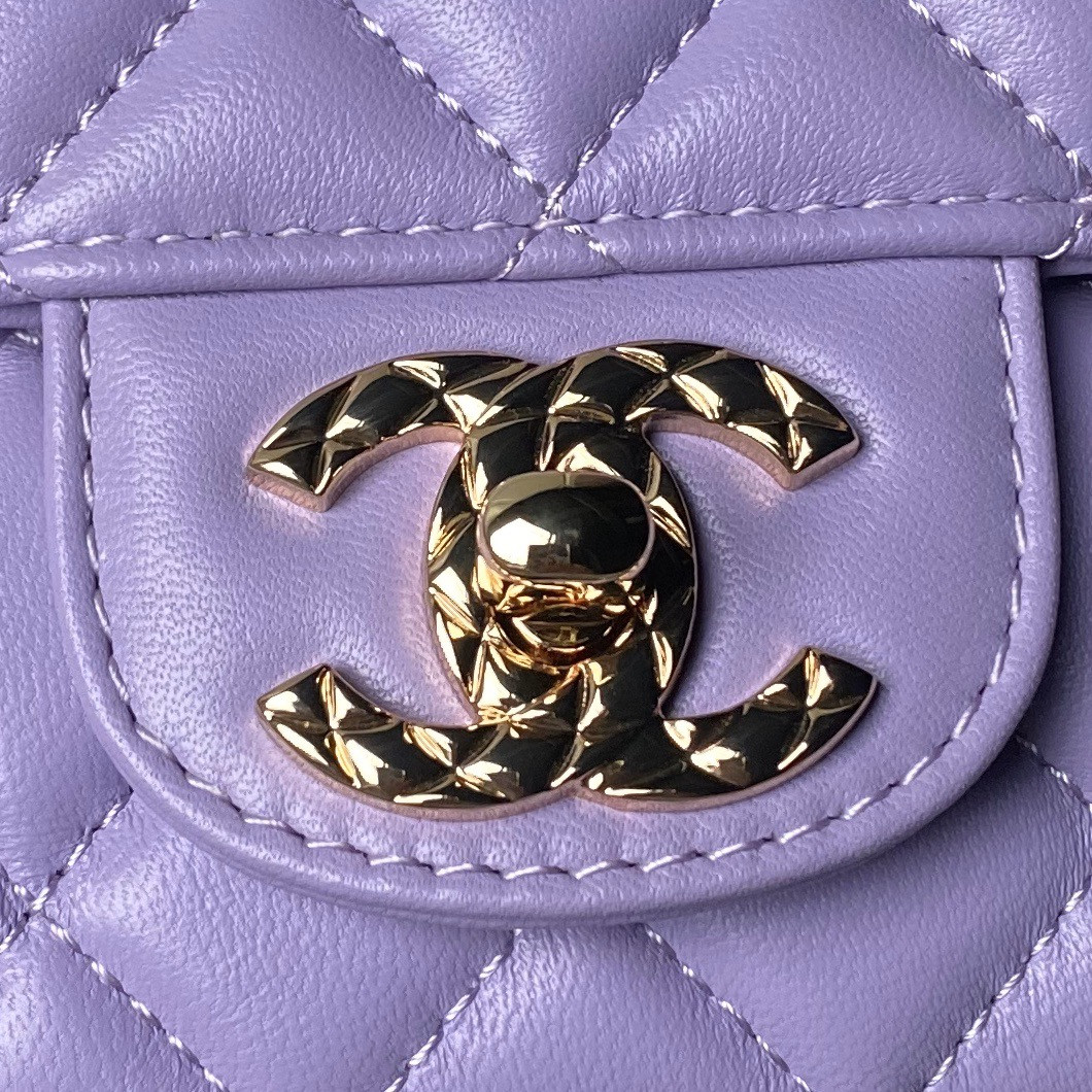 Ch*el 24a mini classic handbag 12 × 20 × 6 cm