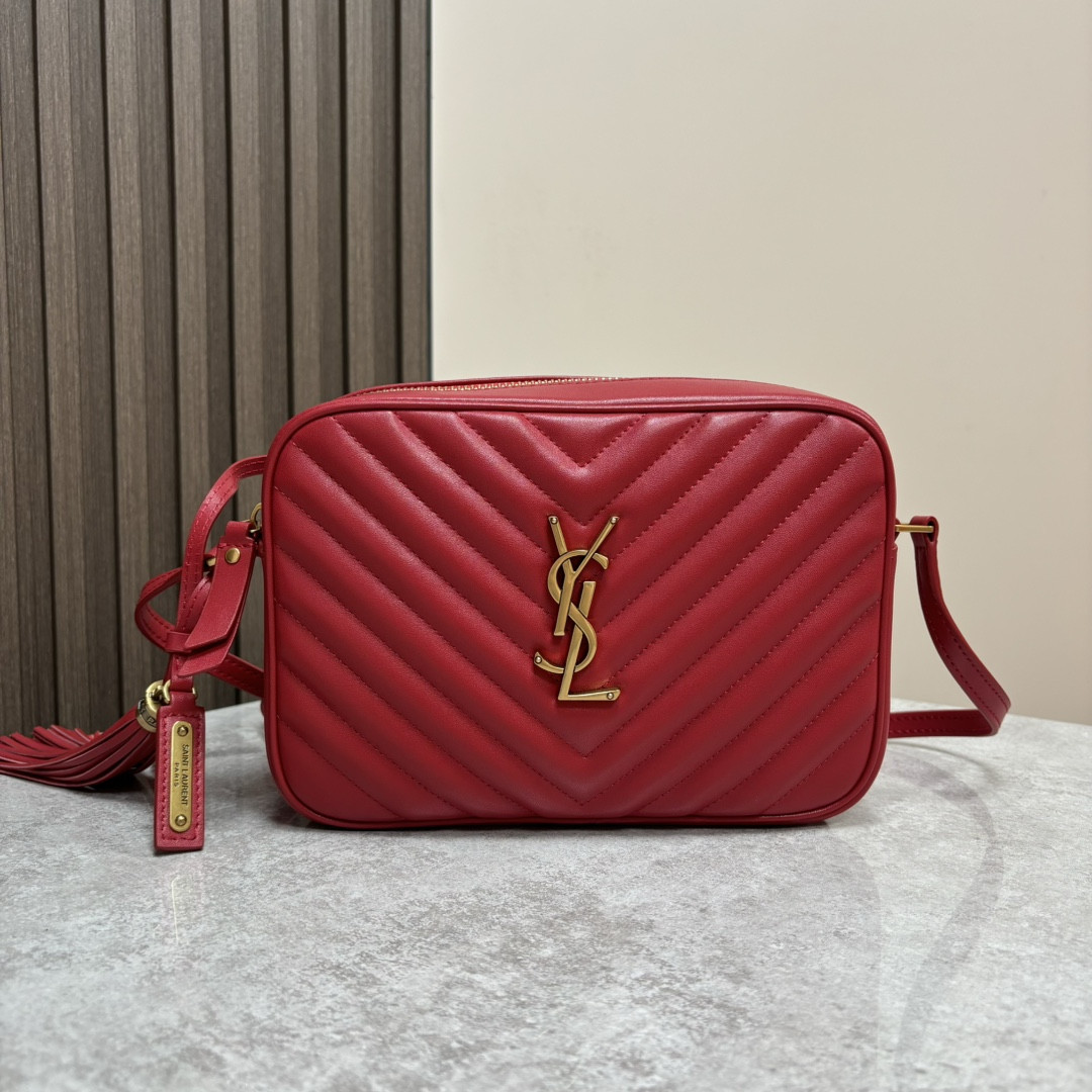 Y*L lou camera bag in quilted leather 23x16x6cm