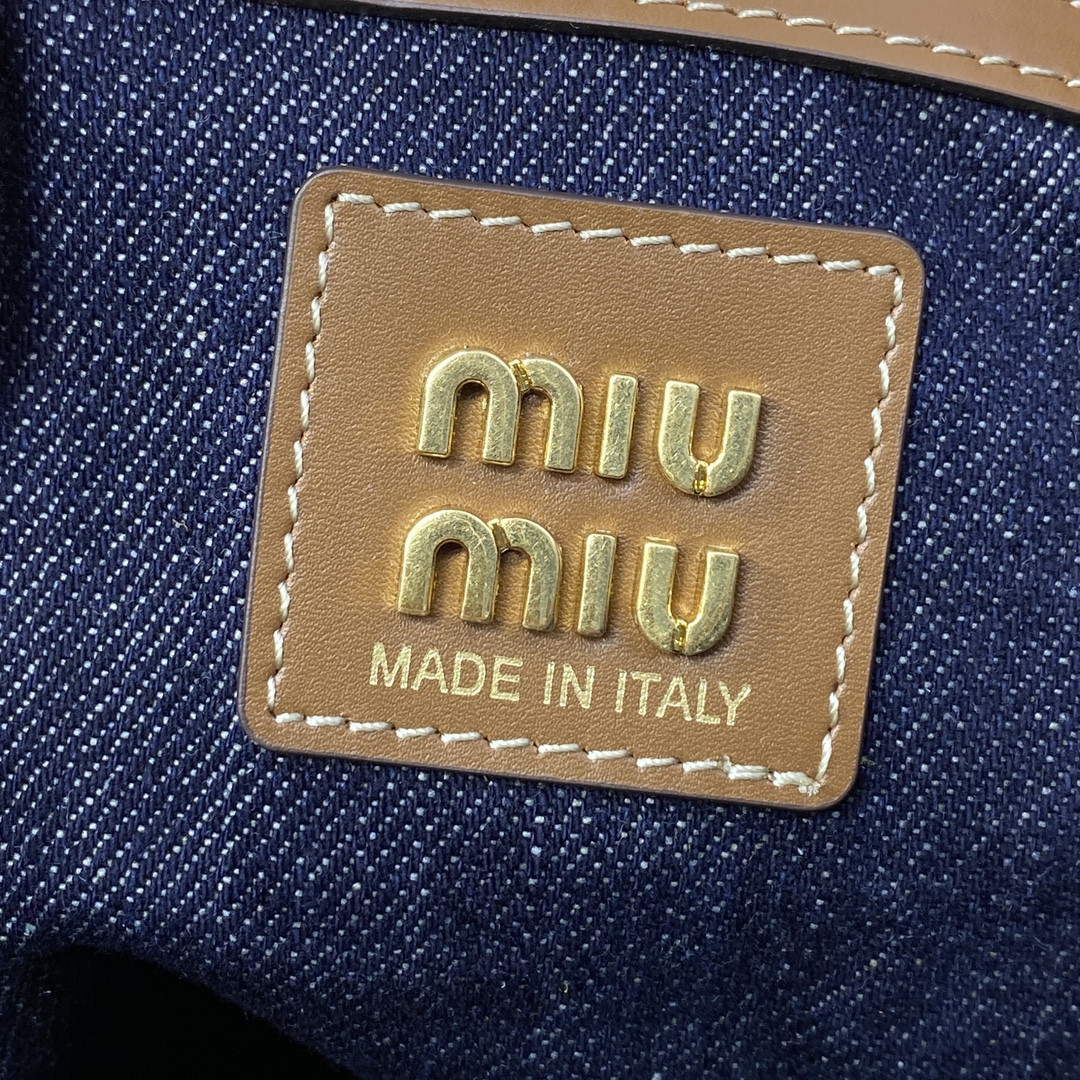 Miu Miu IVY denim bag 40x35cm