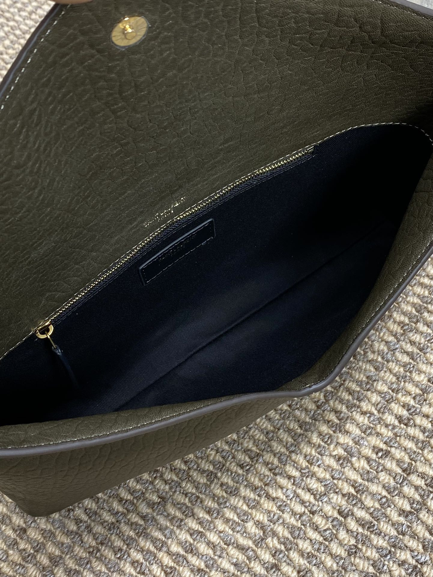 Y*L cassandre large envelope pouch in lambskin 29.5x18x4.5cm