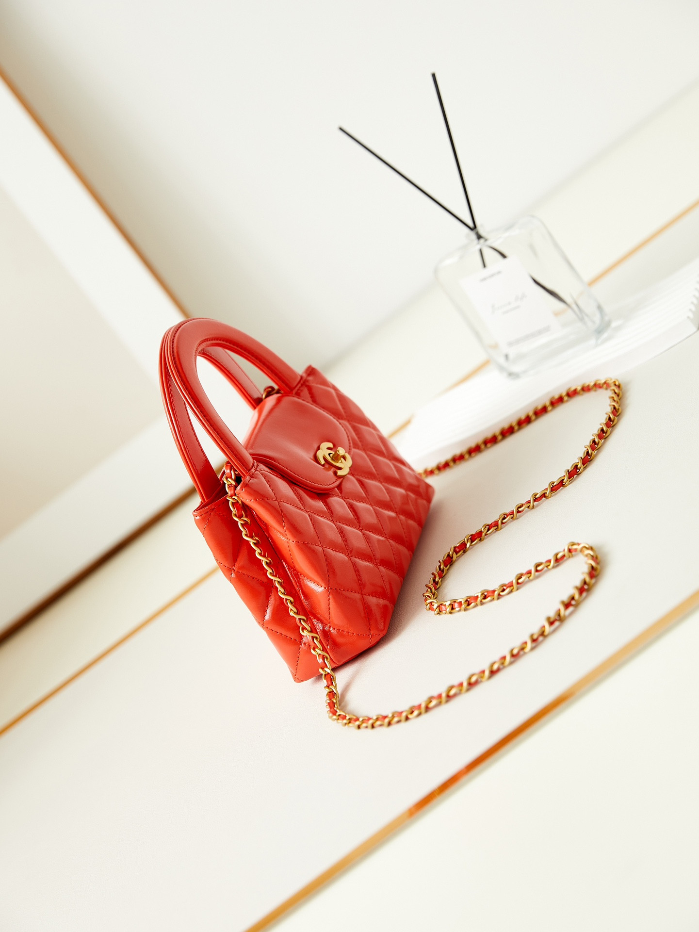 Ch*el 23k kelly 19x13x7cm