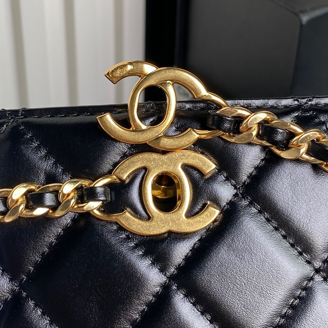 Ch*el 24k handbag 13×27×7cm