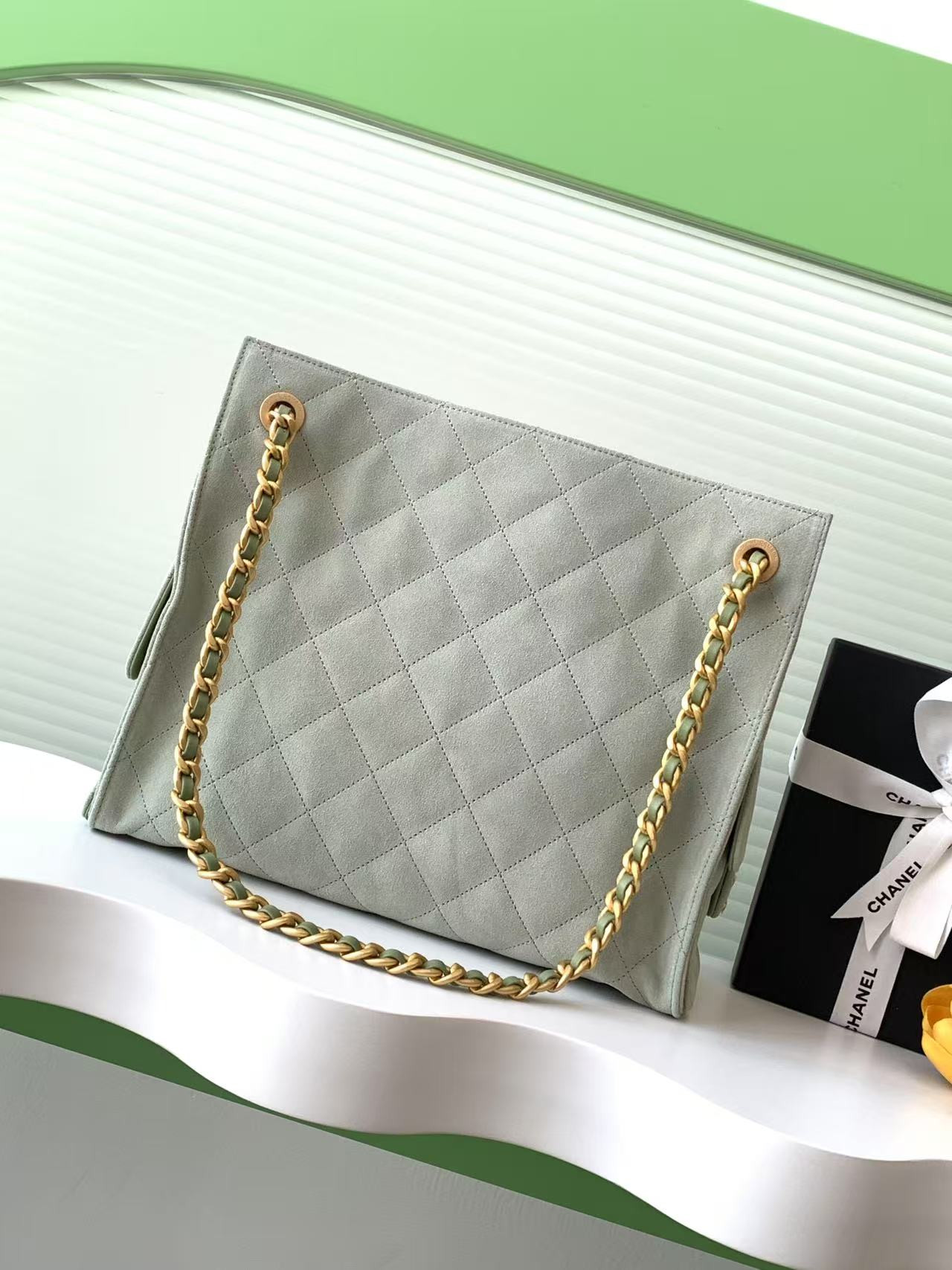 Ch*el shopping bag hobo 26x31x13cm