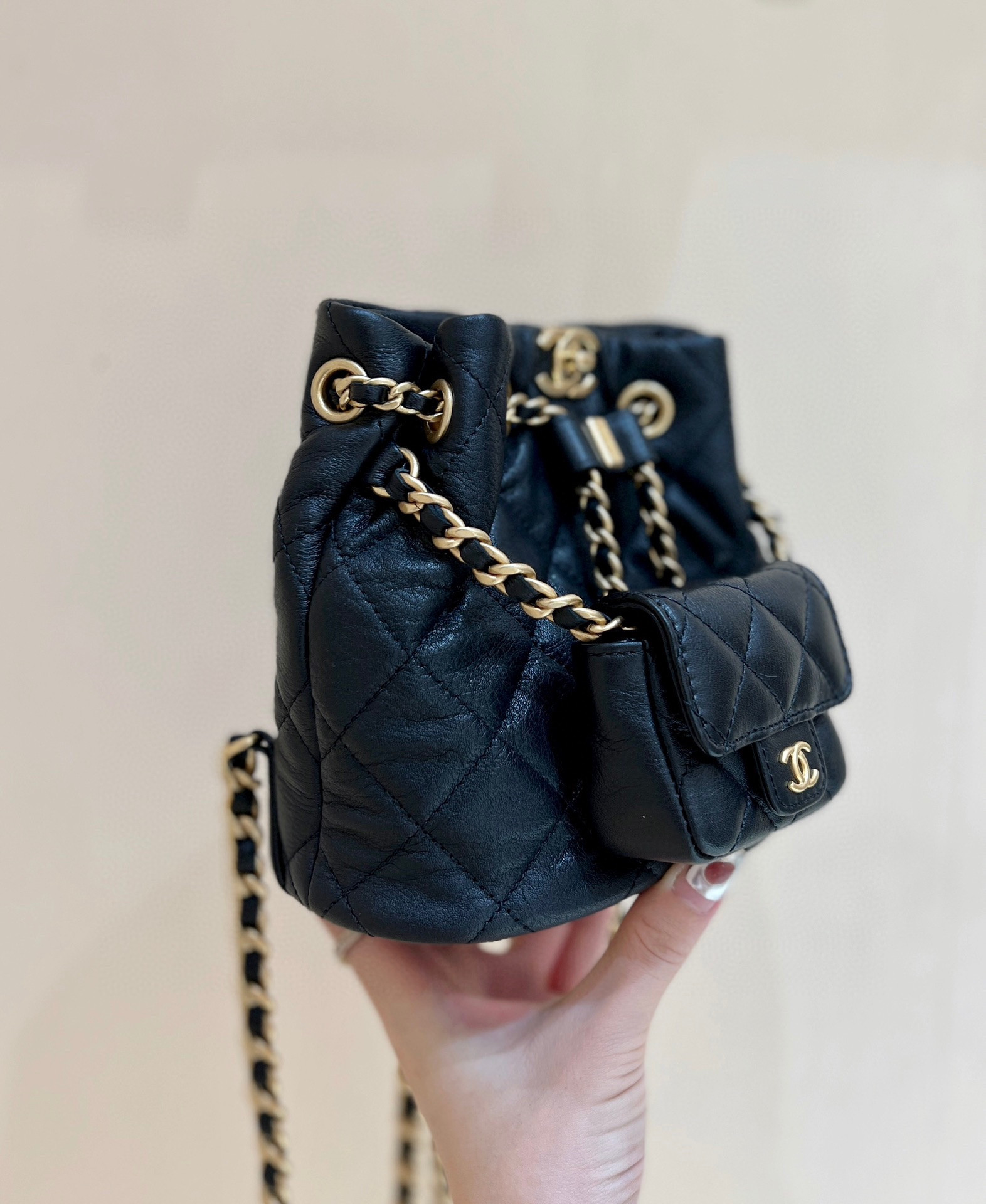 Ch*el backpack 16.5x17x12cm
