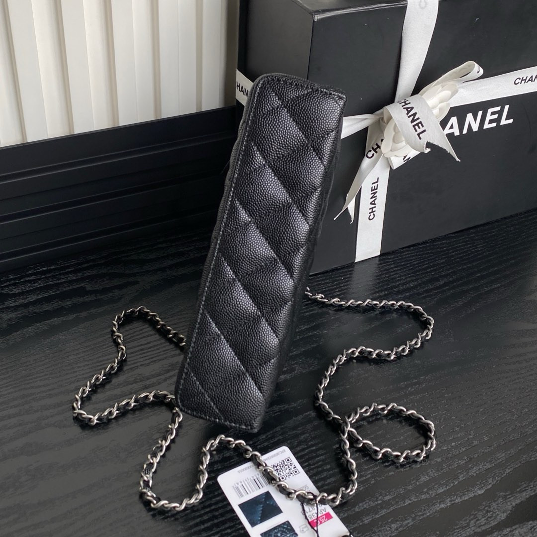 Ch*el with chain handbag 14×18×3cm