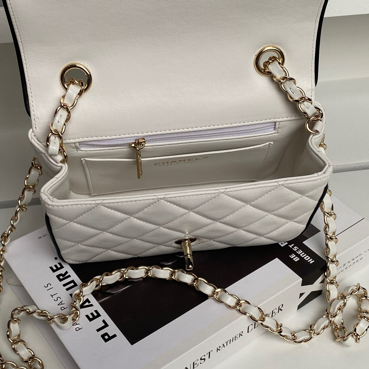 Ch*el mini flap bag as5151 13.5 x 19.5 x 7cm