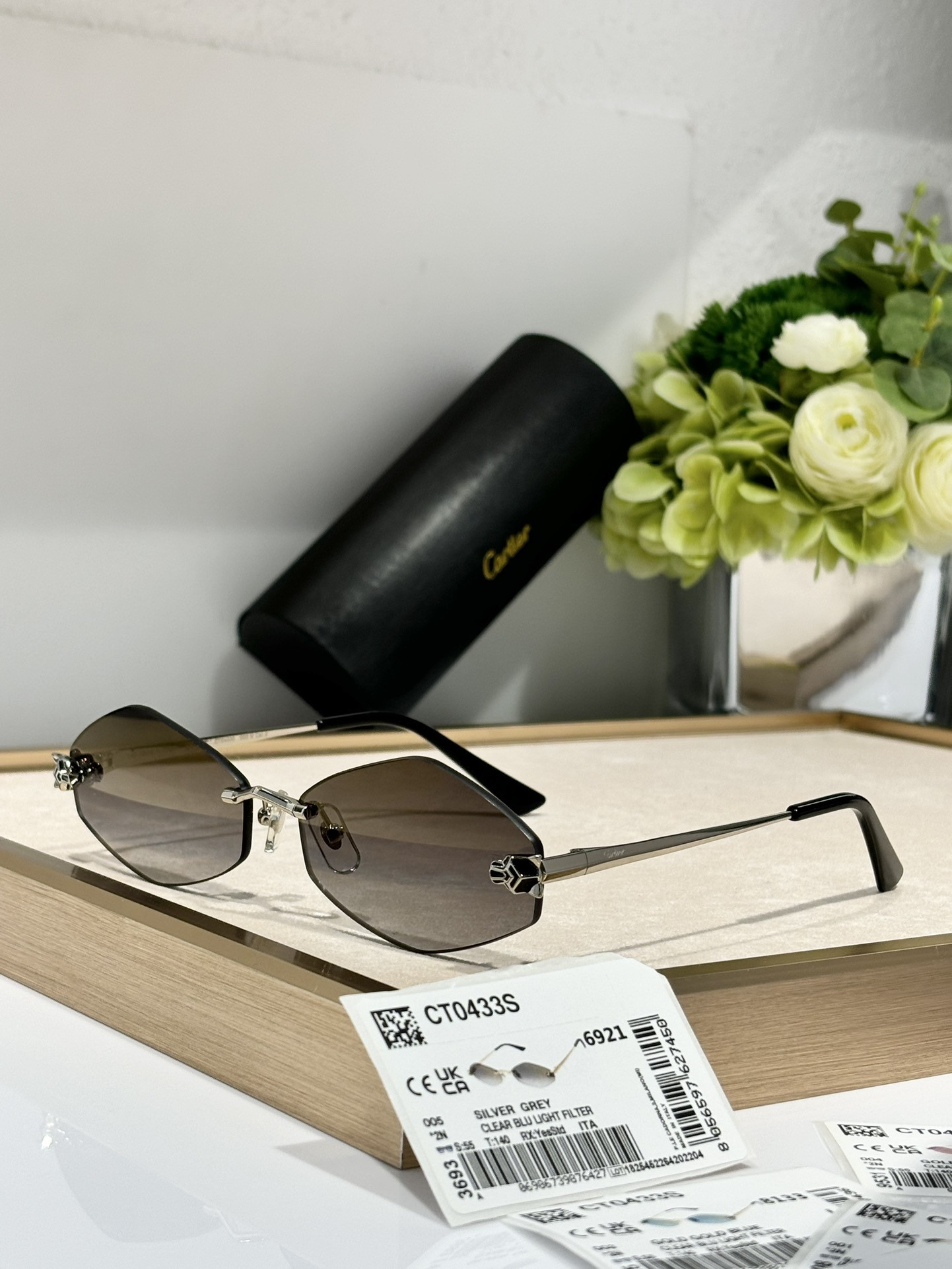 Ca*t*er glasses ct0433s 55-22-140